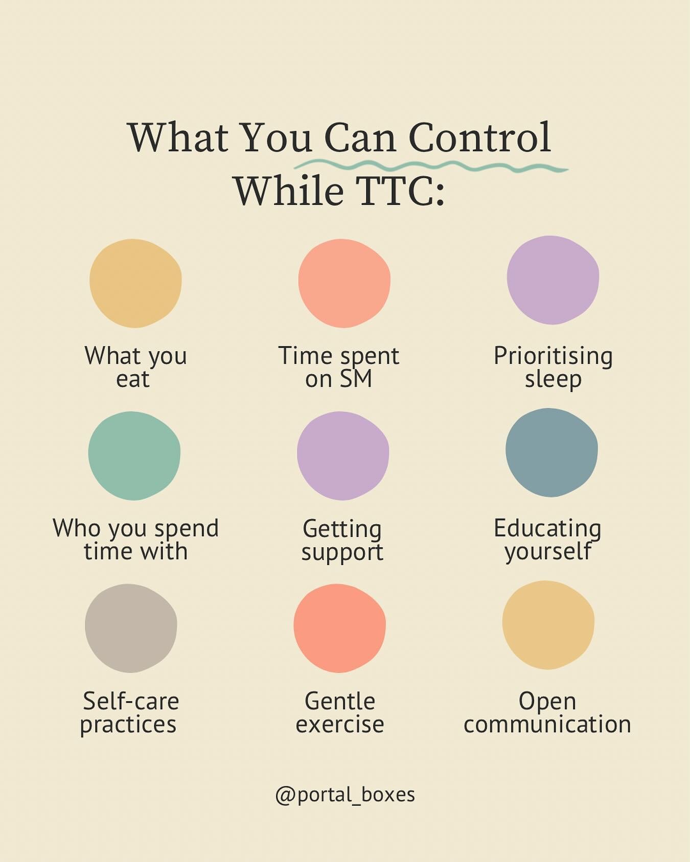 Does TTC leave you feeling out of control? 🙋&zwj;♀️

The most important thing unfortunately is largely out of your control. 

But, there are still loads of things that you can do to support your fertility, mental health and emotional well-being. 

P