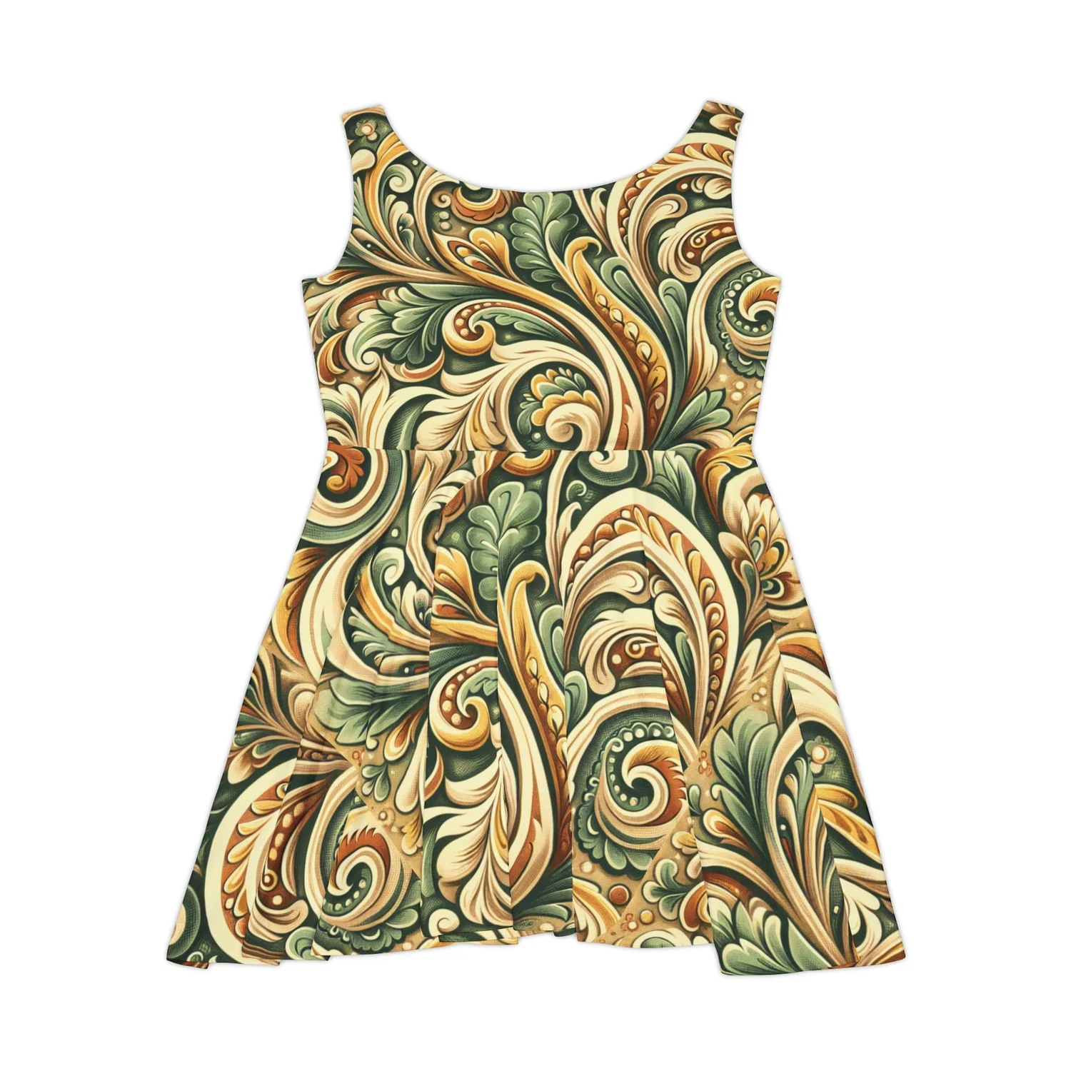 retro swirl dress KIZN Retro Swirl Print Off-Shoulder Mini Dress With Extreme Batwing Sleeves  Dropped Waist Tie Detail Party Festival