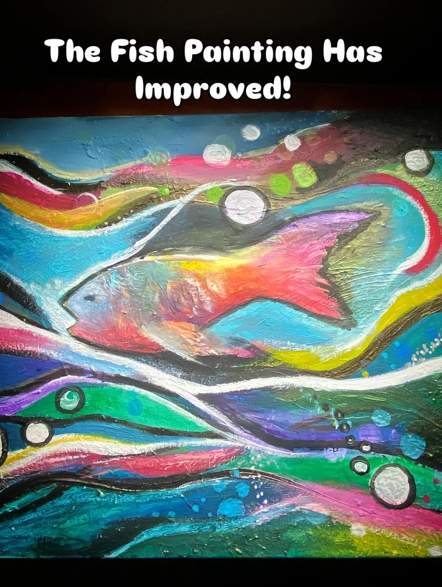 It's looking great! #art #artist #acrylicpainting #artistsupportartists #colorful
