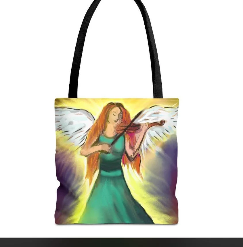 Angel Violinist Tote Bags! #cute