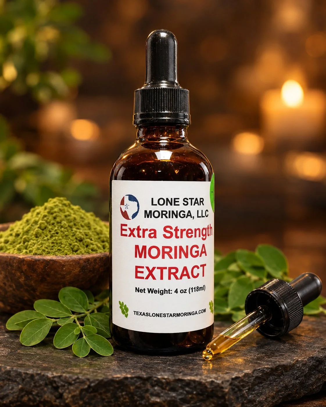 Moringa Leaf Extract Extra Strength - Bundle (4oz + Free 2oz)