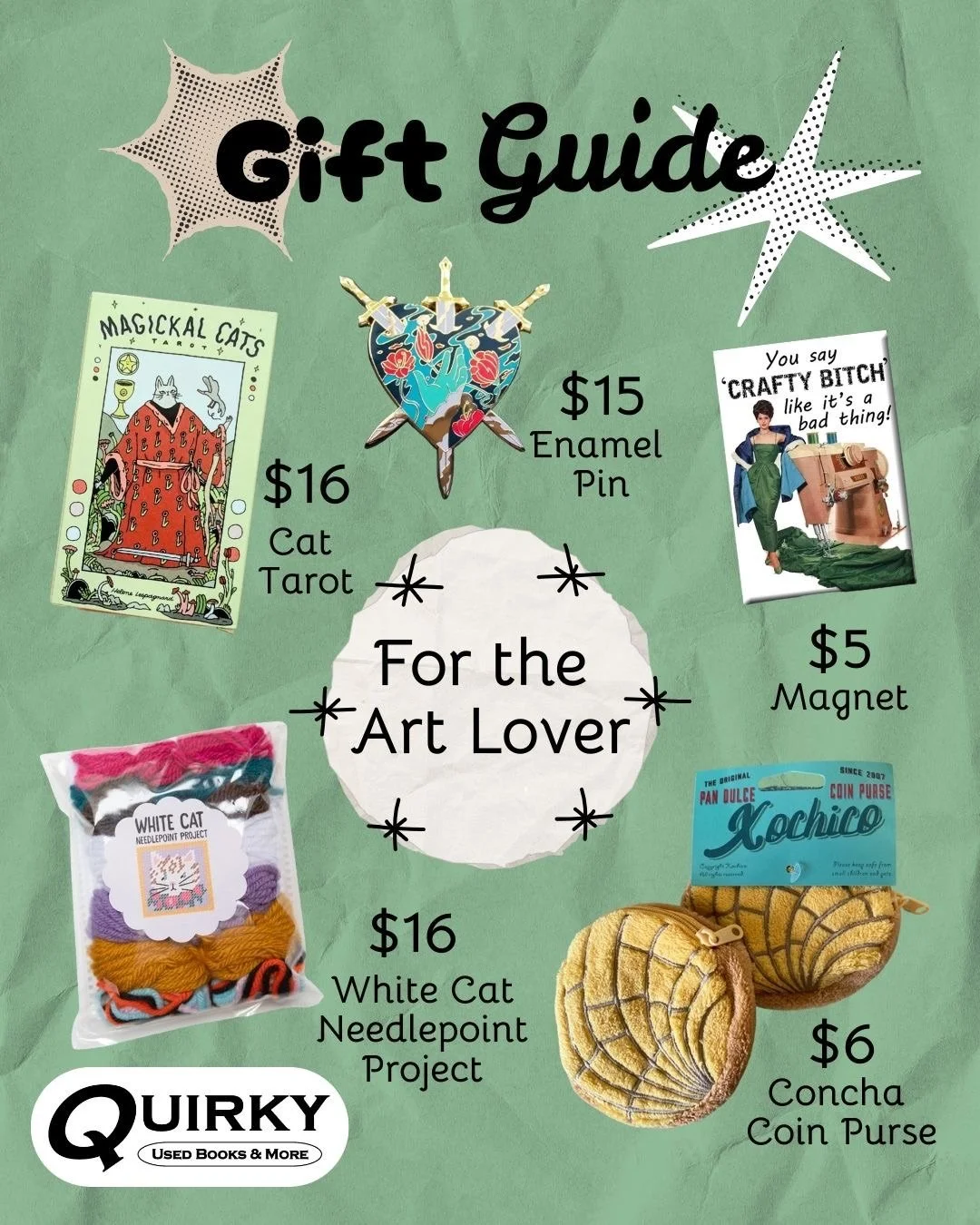 New gift items and new gift guides! Find the perfect item for the quirky person in your life🎁
#gifts #bookstore #giftideas #giftguide #supportlocal