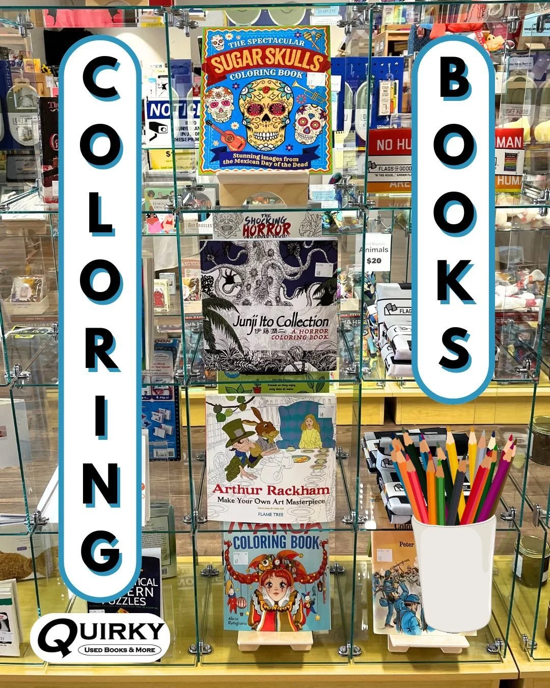 Did you know we have coloring books? Color some fun, spooky, and cozy designs. 

#coloring #books #bookstore #bookstagram #abq