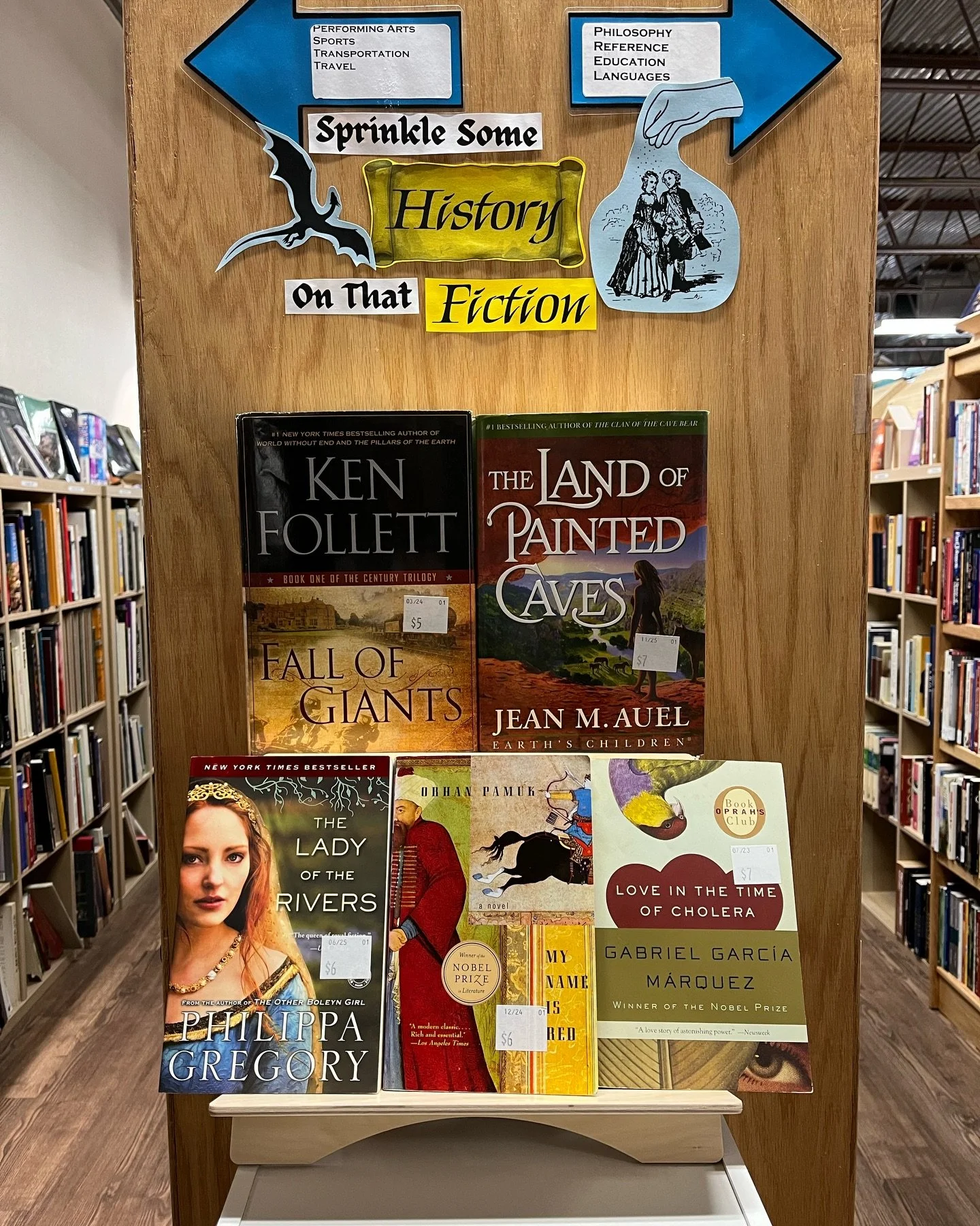 Sprinkle some history on that fiction! Covering the ice age up to the 80s, we&rsquo;ve got you covered on topics. Find some iconic historical fiction novels on our new display in the front.