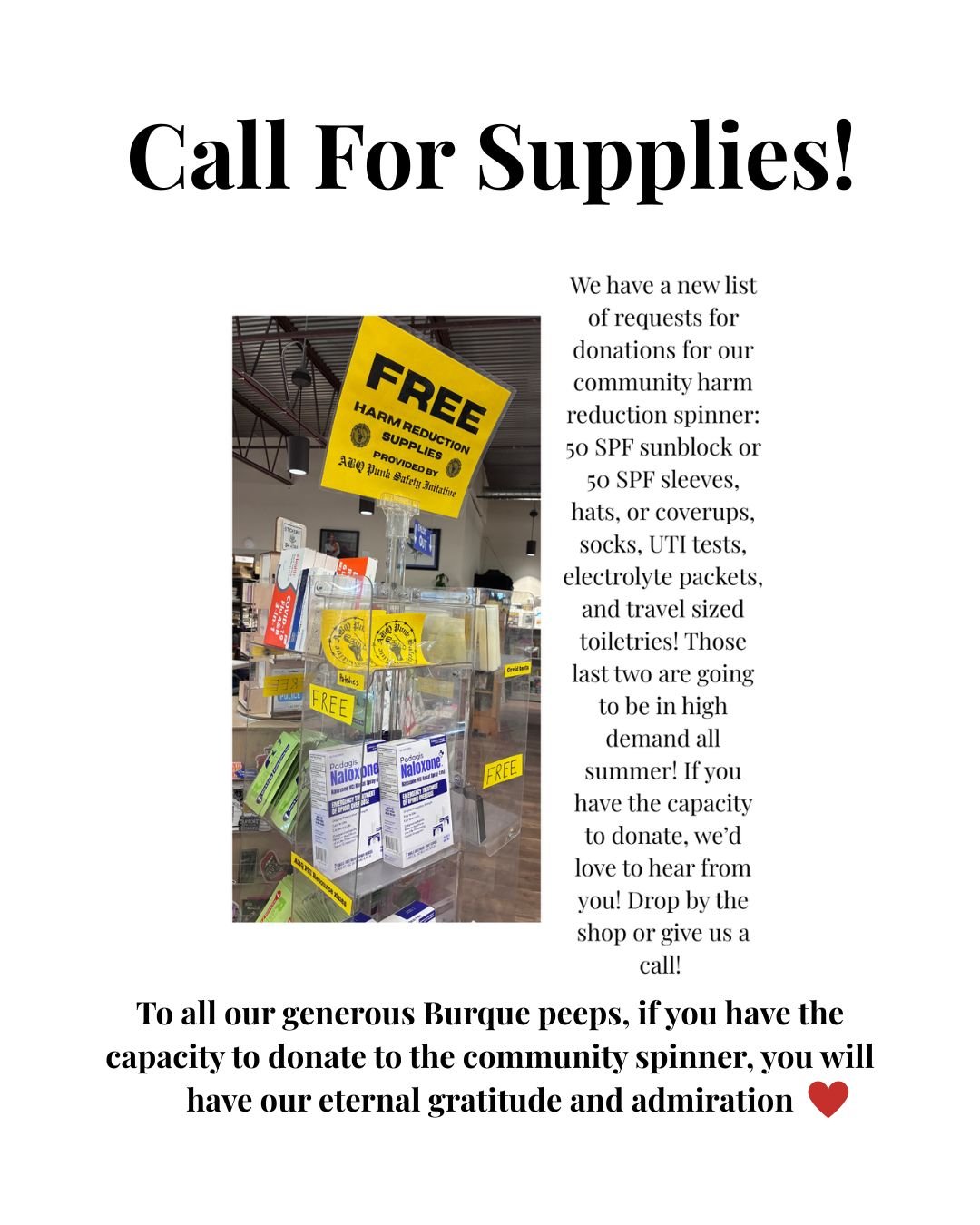 Hi, all! We're making one last call for summertime donations. The community has been incredibly generous all summer long, and we can never fully express how much we appreciate you! There have been a lot of folks who have been saved from serious dehyd