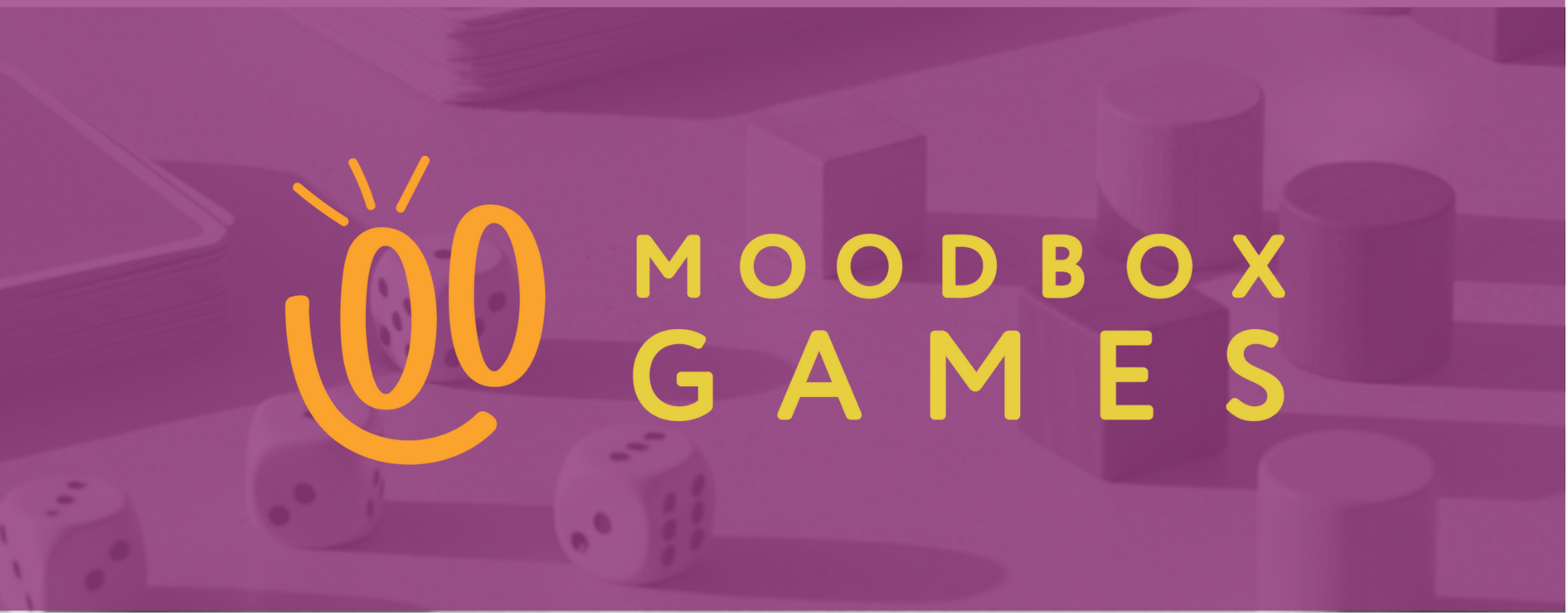 Interior packaging pattern designed by Allie Marie Design for Moodbox Games with repeated brand icons