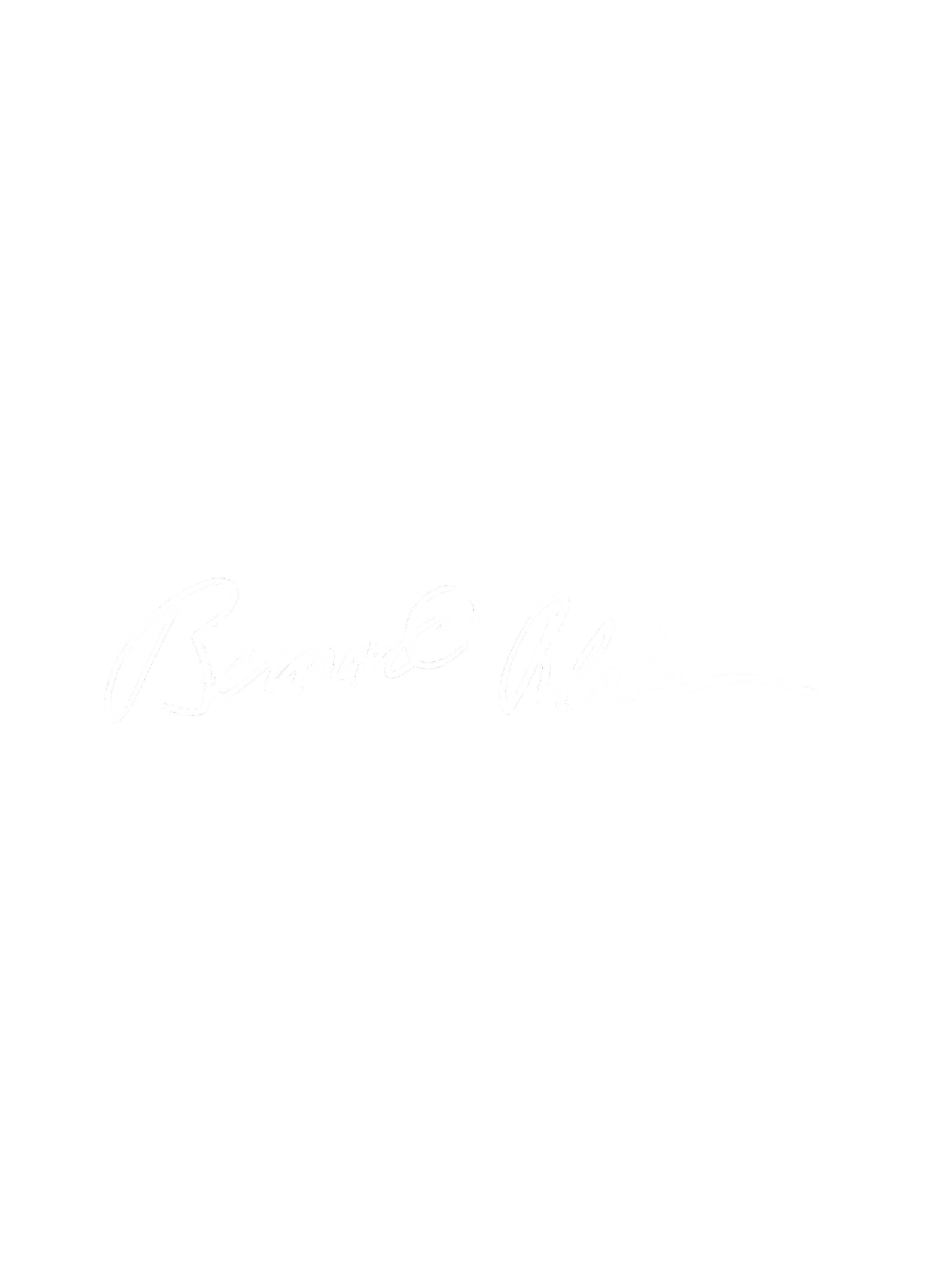 Signature of late silkscreen artist Bernard Blake.