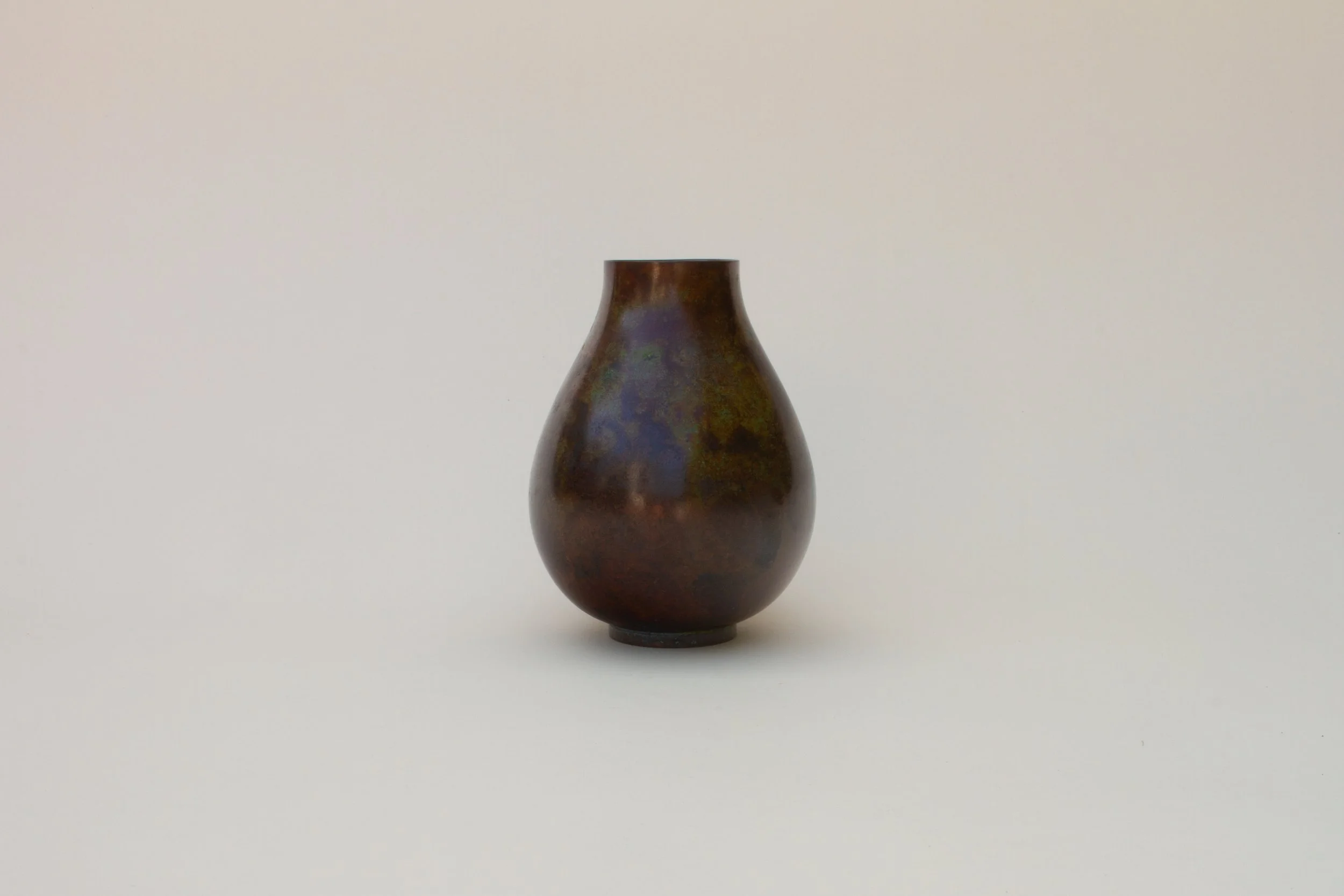 Hasegawa Gasen Japanese Bronze Vase