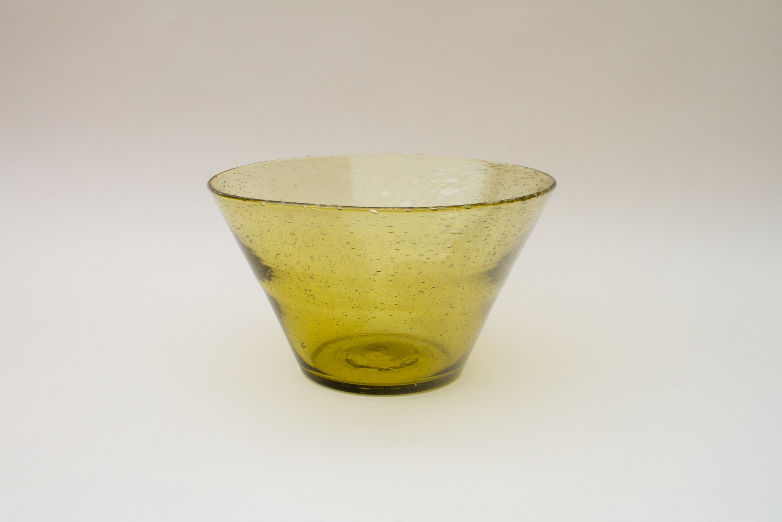 Large Biot Glass Bowl