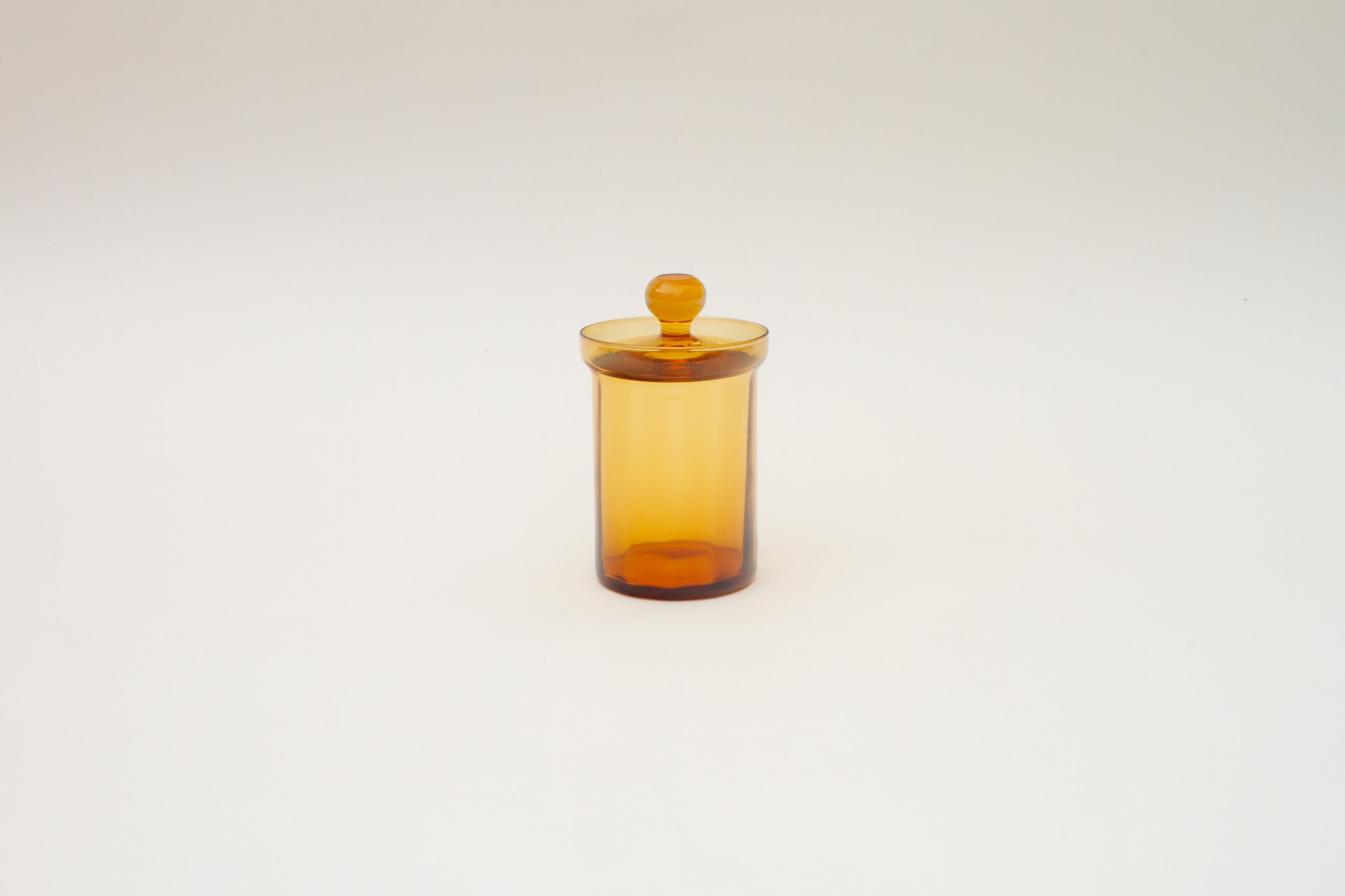 Amber Glass Jar