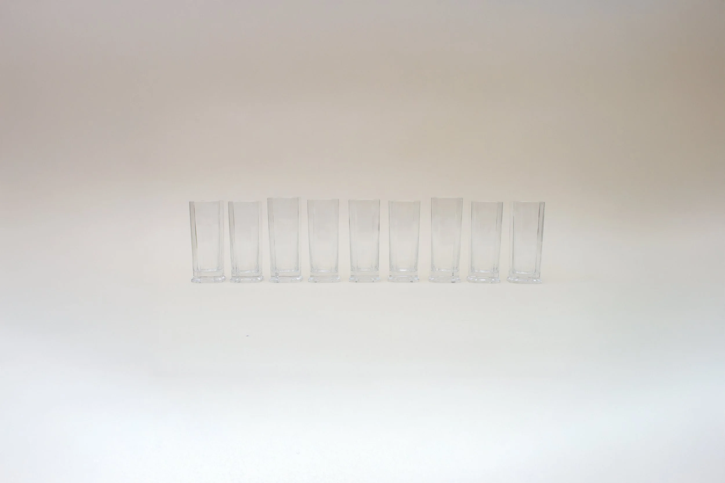 Vintage Octagonal Glassware