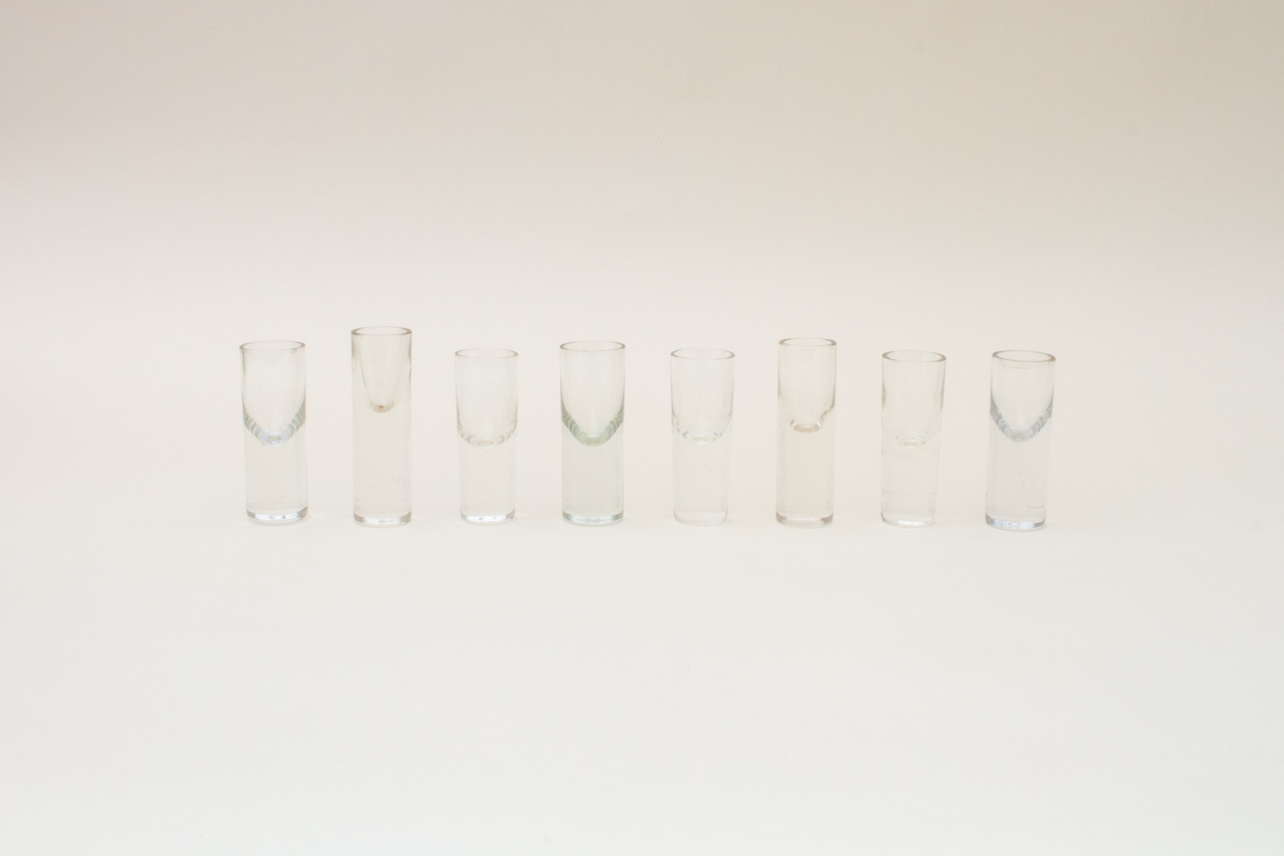 Vintage Set of 8 Shot Glasses