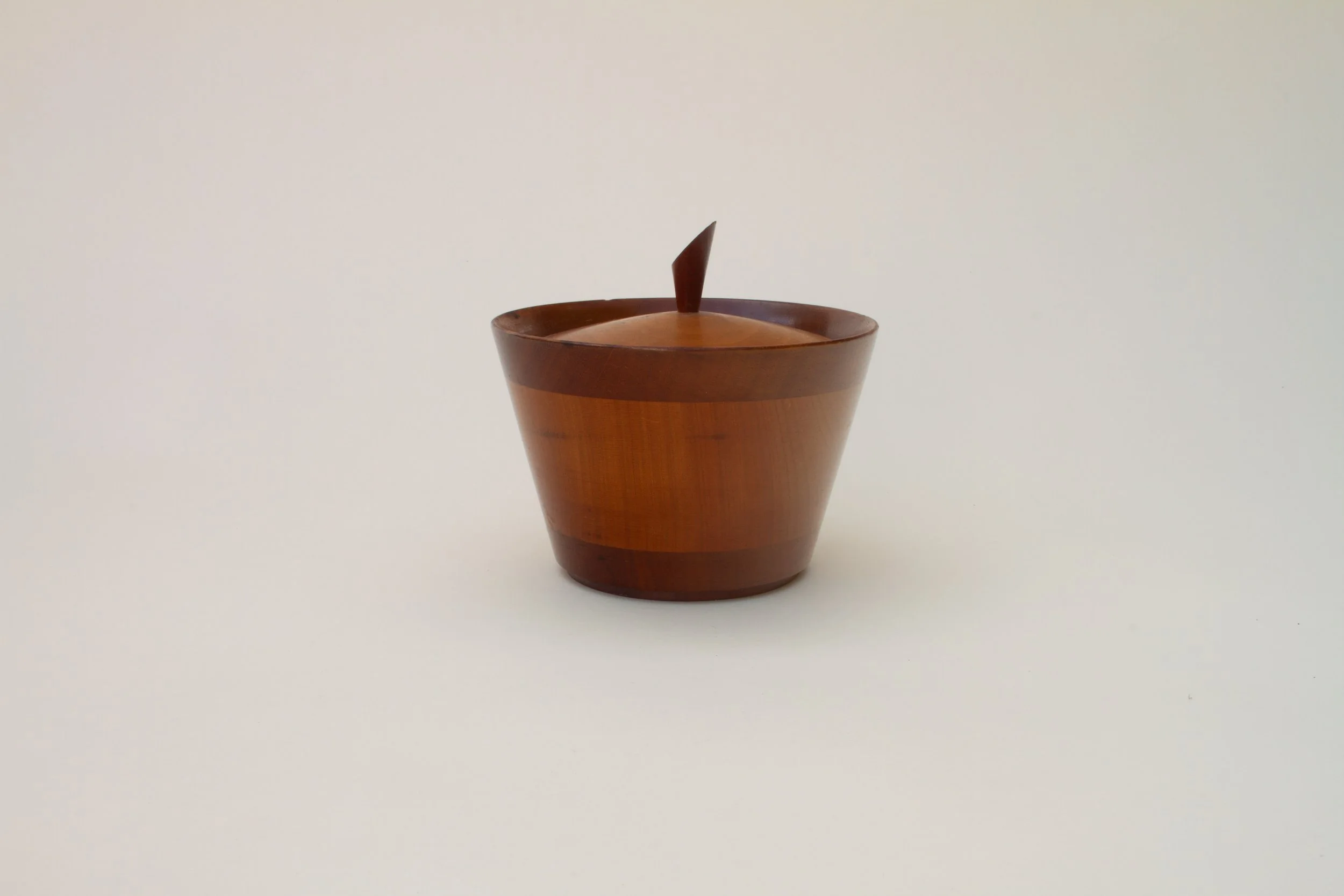 Italian Lidded Wooden Bowl