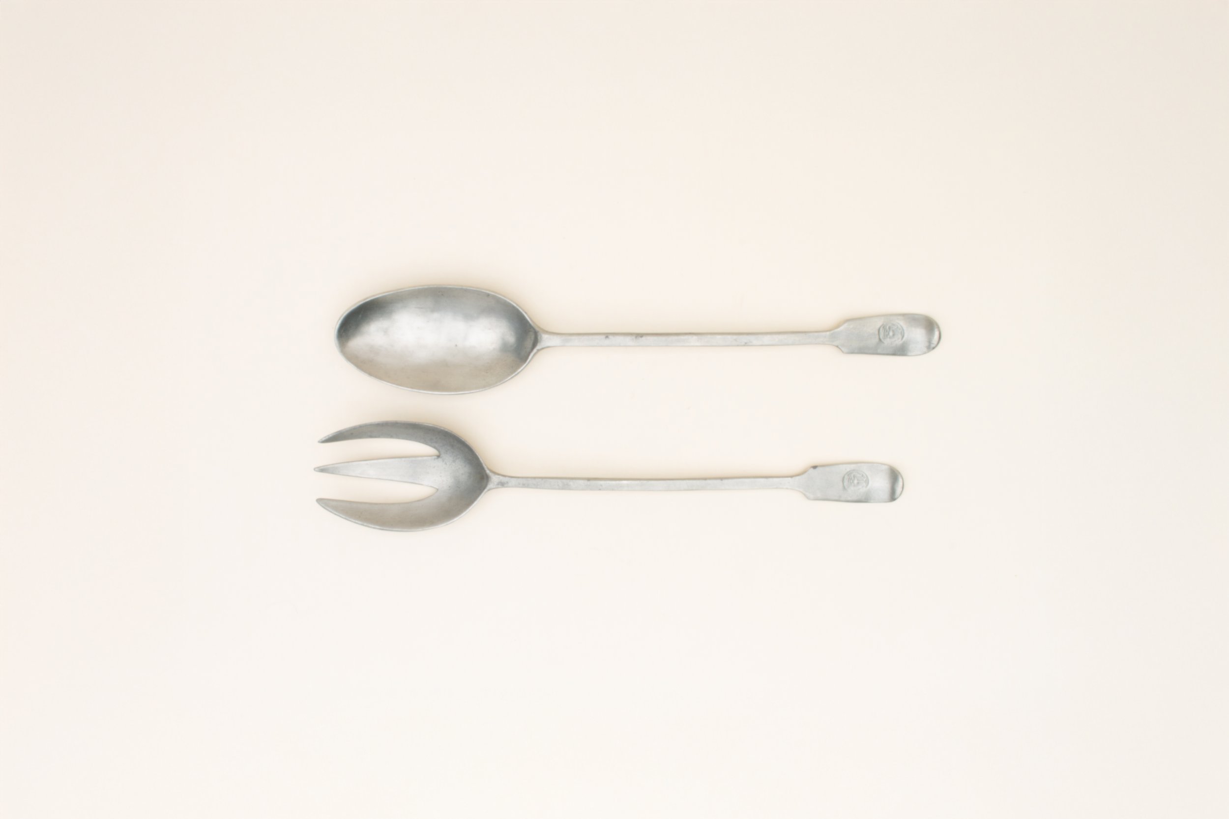 Match Pewter Salad Tongs