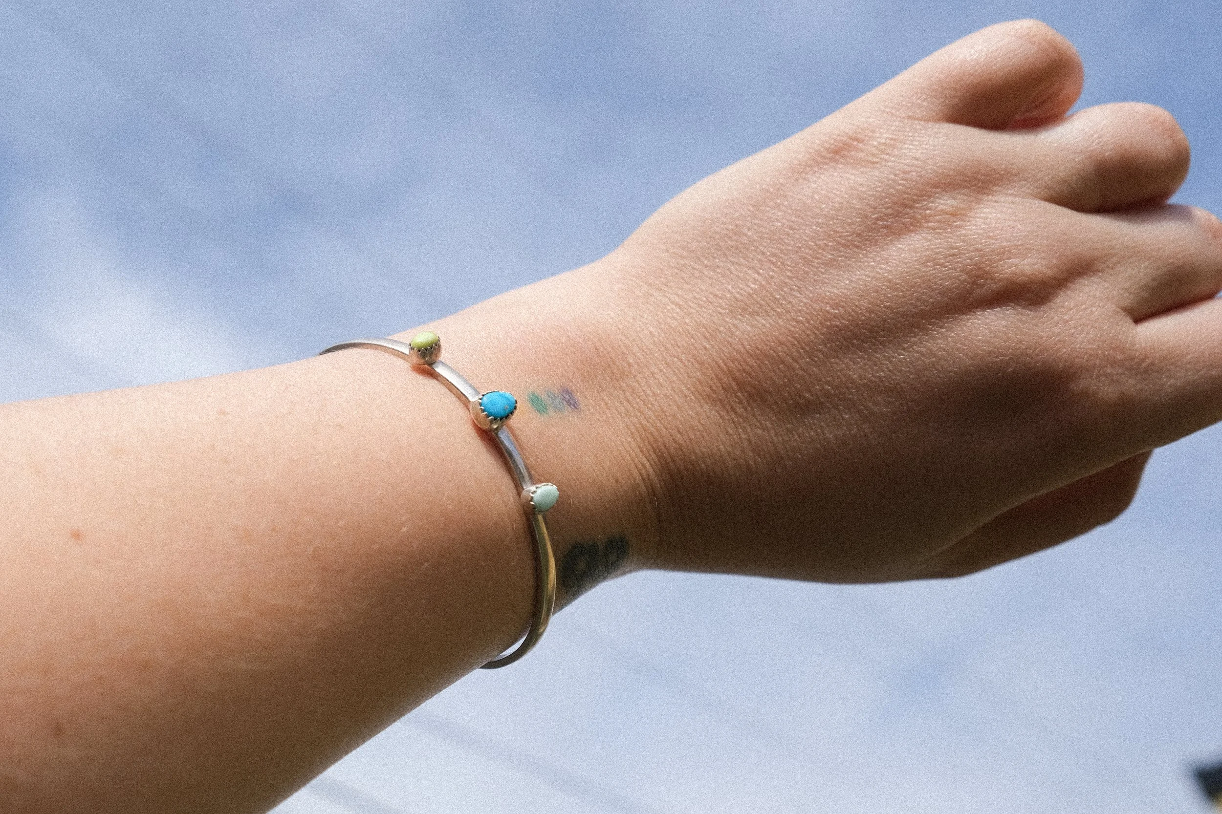 Cuff #4 Tri Turquoise