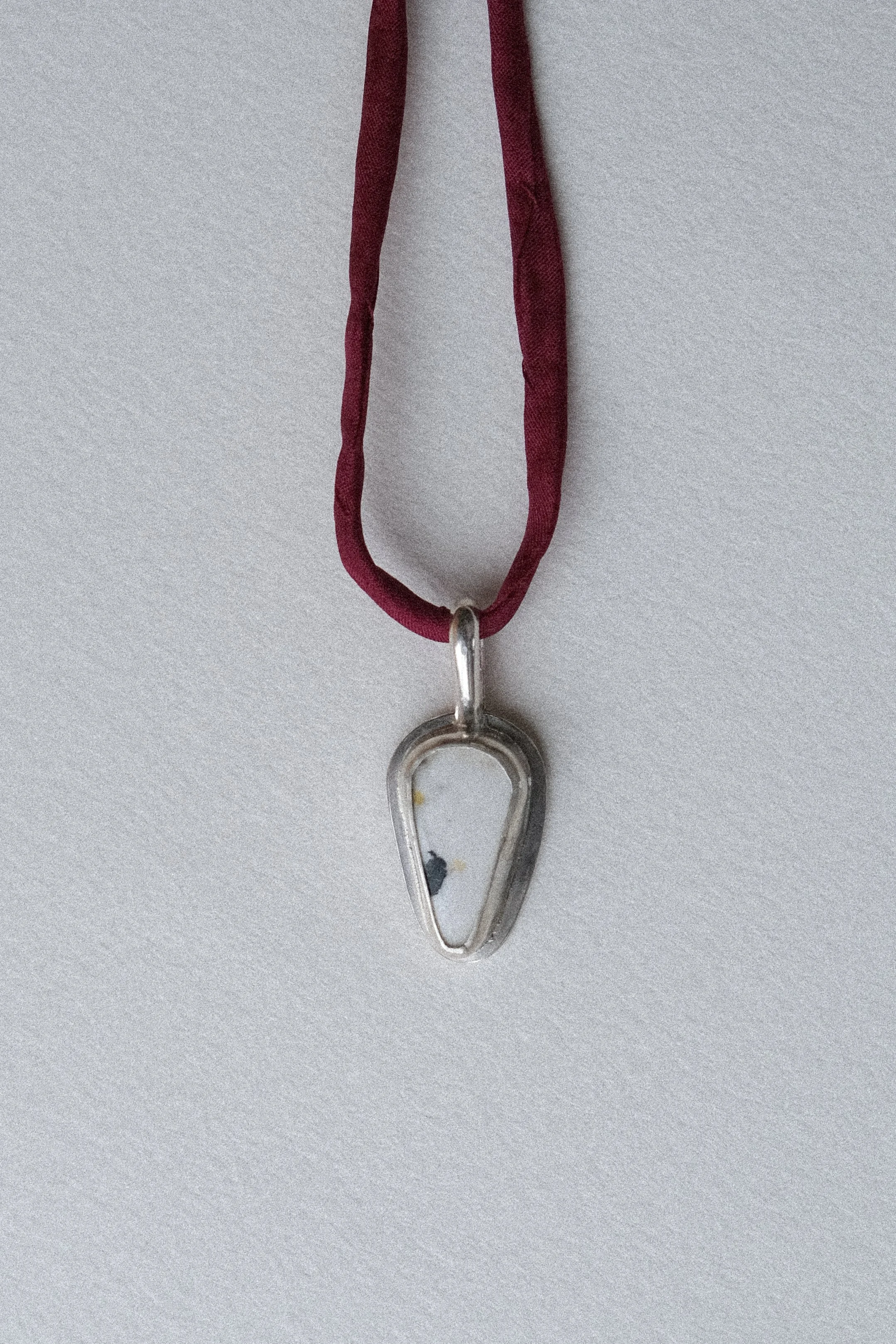 Pendant on Silk #1 White Buffalo