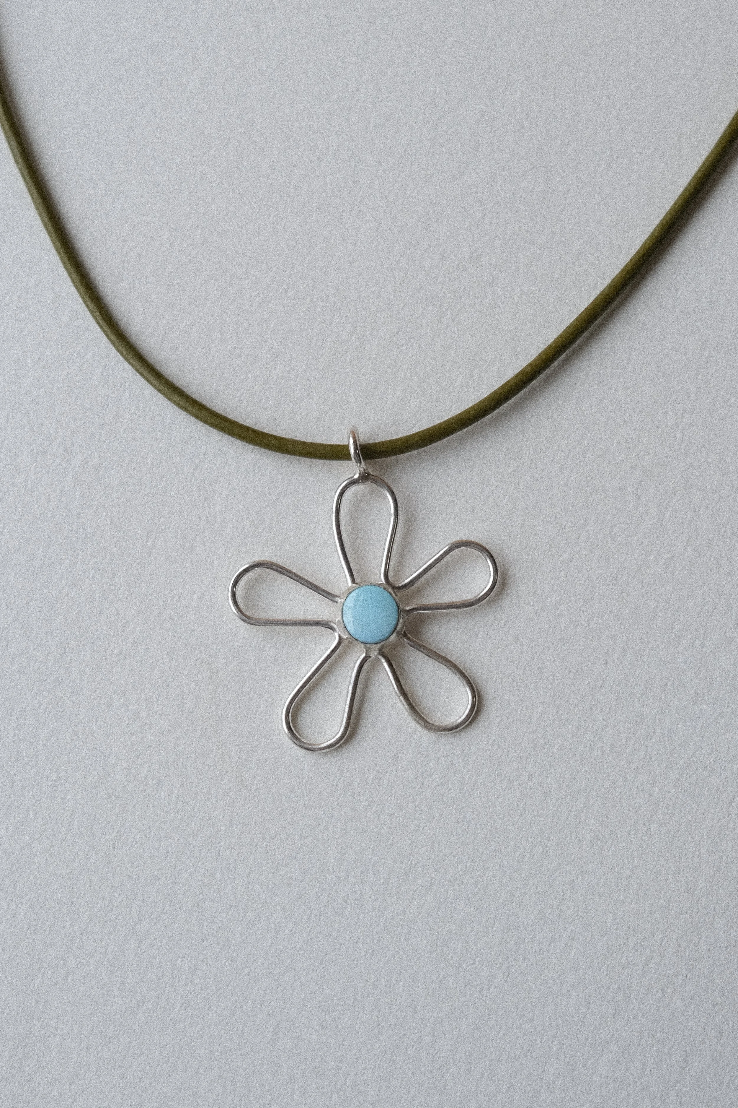 Love Me In Leather #1 Golden Hill Turquoise