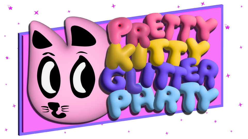 Pretty Kitty Glitter Party