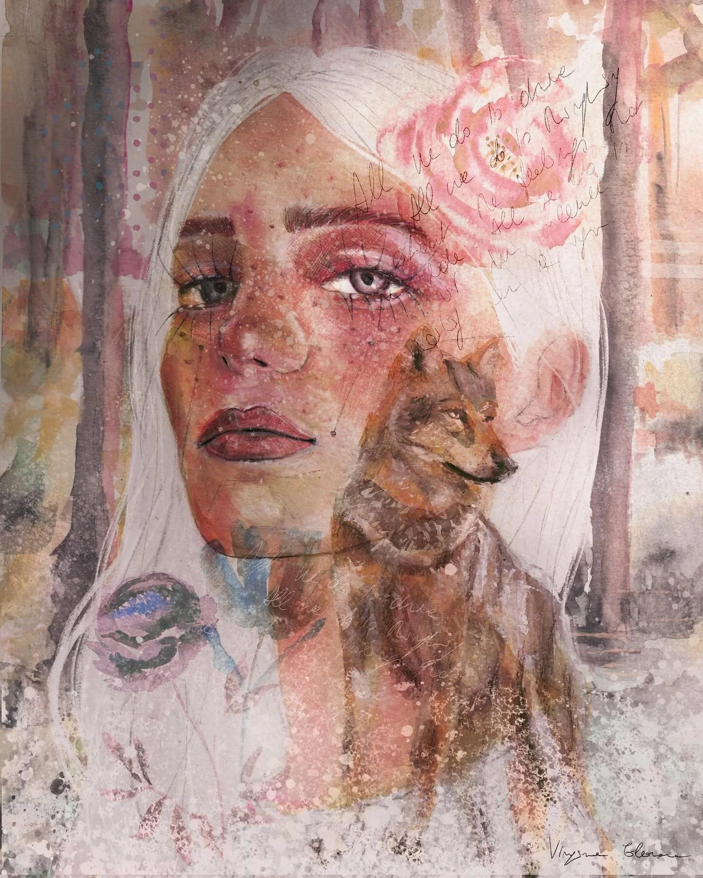 #watercolorportrait #watercolorillustration #mixedmedia #mixedmediaportrait #mixedmediaart #womenportrait #watercolorpainting  #abstractart #womanpainting #portraitart #mixedmediaportrait #abstractportrait #inspiredbynature #animalart #floralart #art