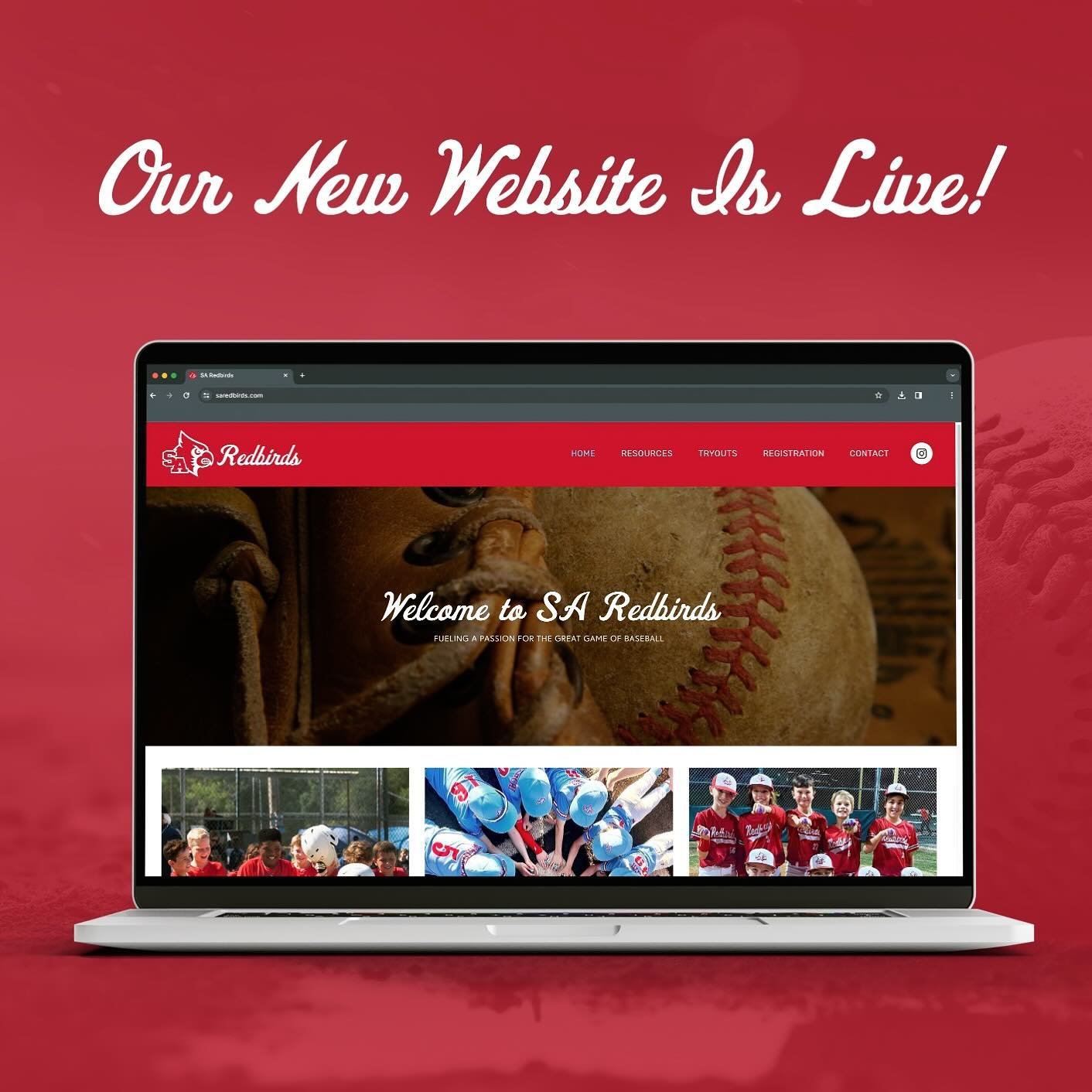 The new website for SA Redbirds is LIVE! The new website includes details about tryouts for the 2024-2025 season, registration forms, photo galleries, frequently asked questions, online store (coming soon), and more. Go Redbirds! #saredbirds ⚾️