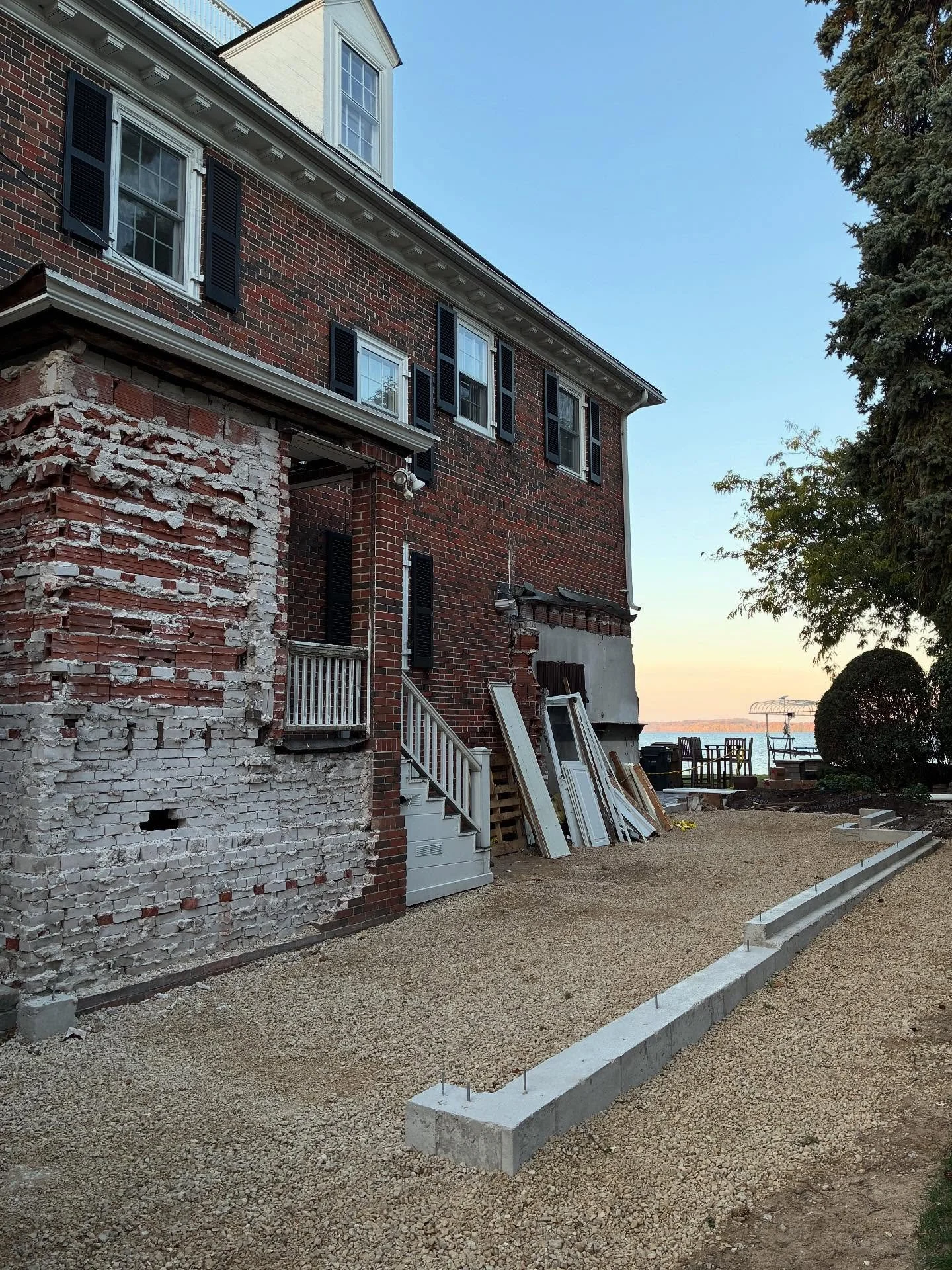 We returned for phase 2 of demolition at this beautiful home on Lake Mendota. We are excited to see the transformation!