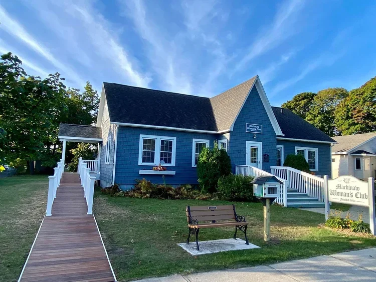 Mackinaw Women's Club Blue Building