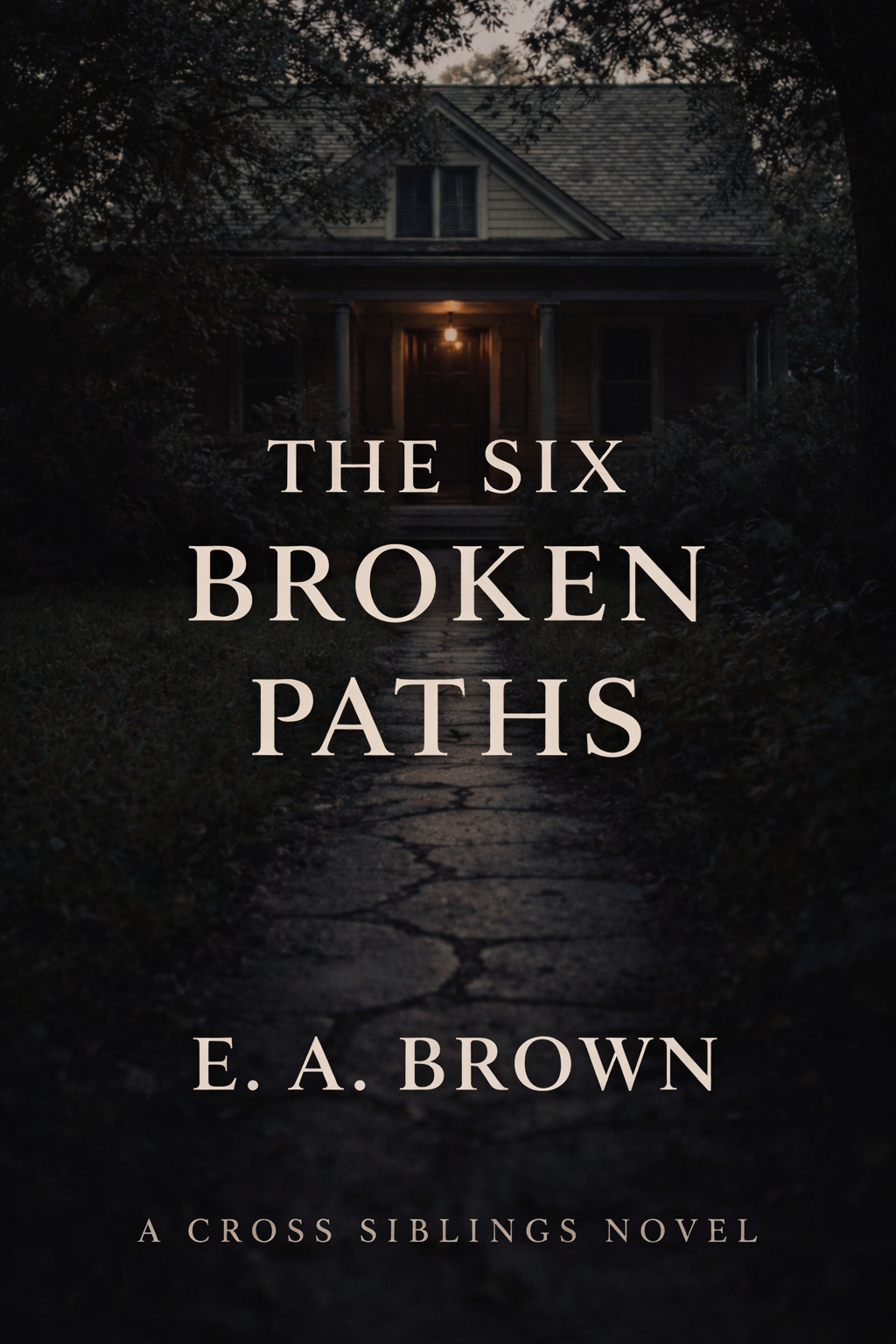 Book cover , the Six broken paths, by Mea Brown