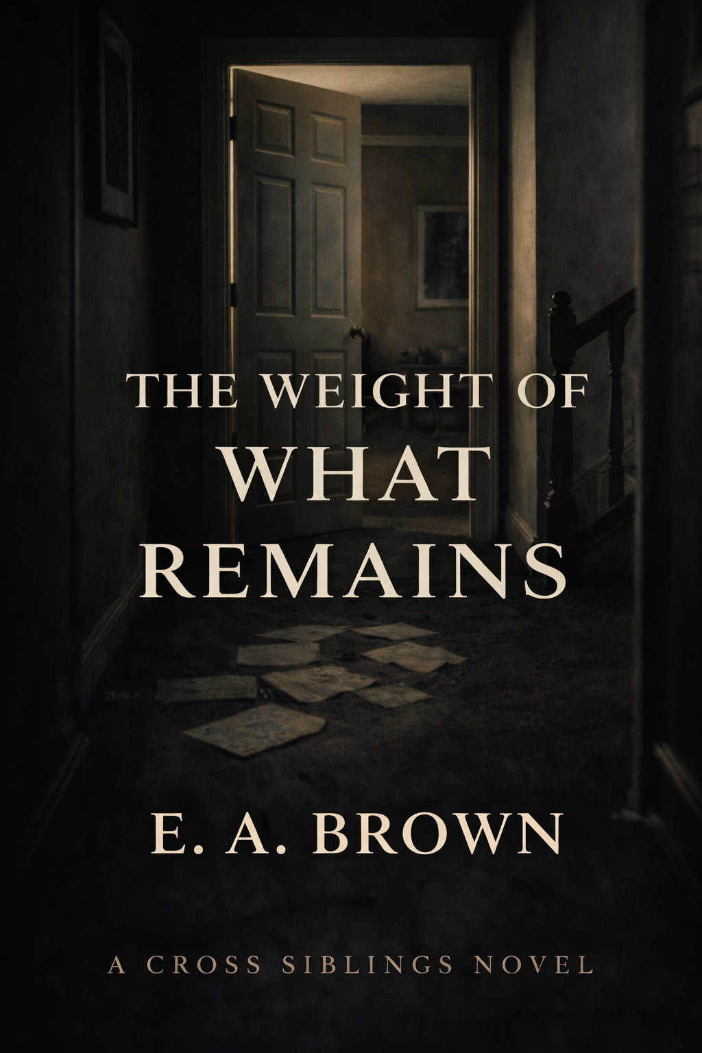 Book cover, The Weight of What Remains by Mea Brown