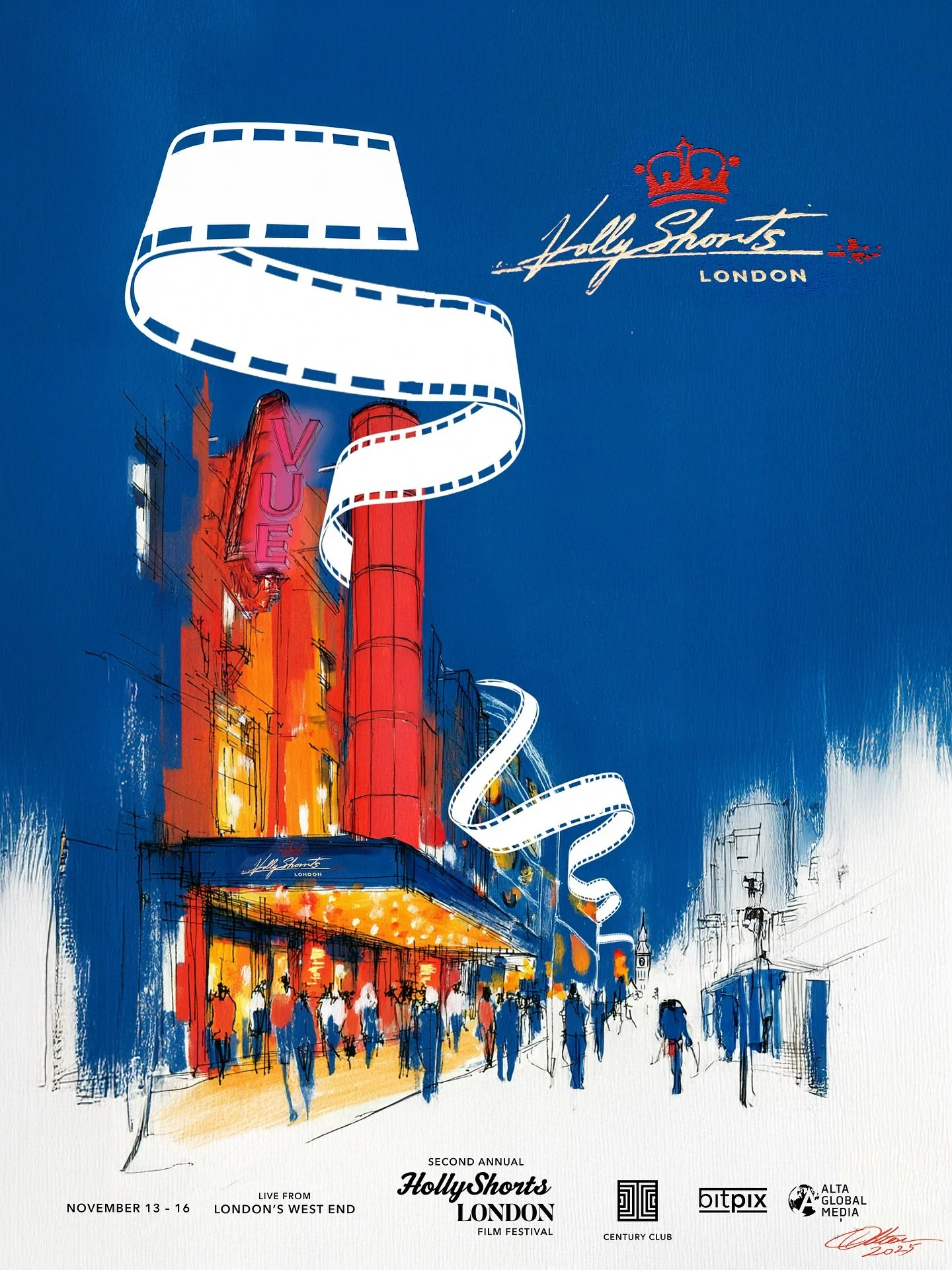 โจ Presenting the official poster for the Second Annual HollyShorts London Film Festival!
๐ฌ From November 13–16, 2025, join us live from London’s West End as we spotlight extraordinary short films and visionary creators.
Save the dates