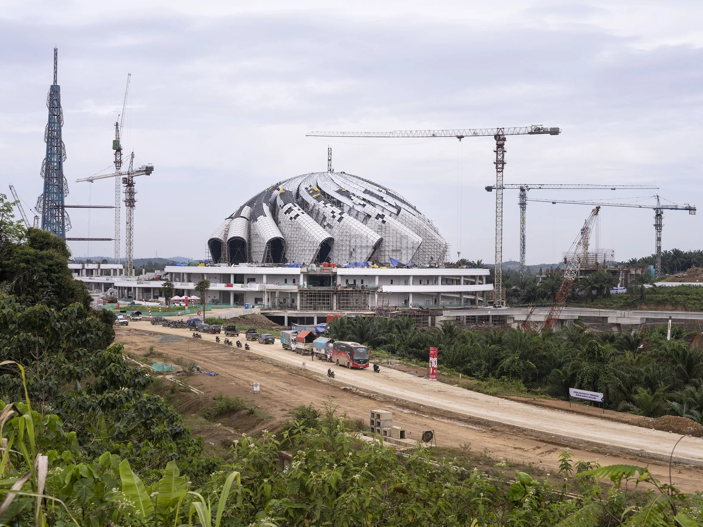 Nusantara Mosque under construction. August 25, 2025