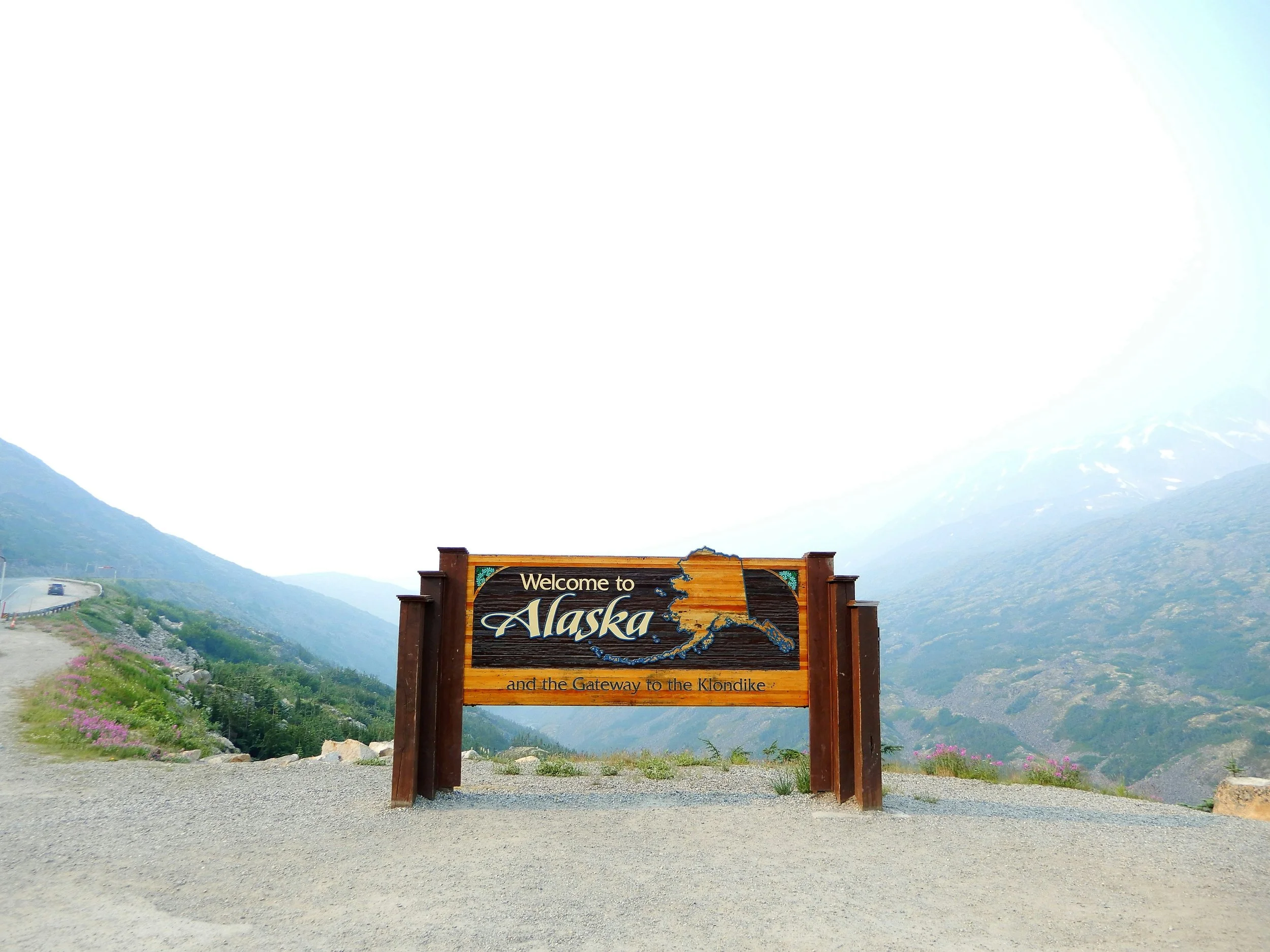Welcome to Alaska sign
