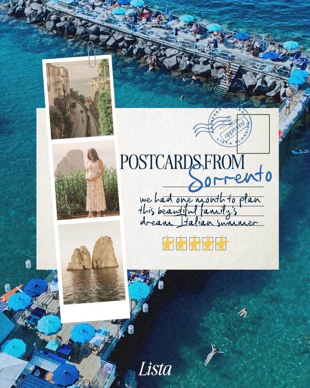 I absolutely loved putting together this trip for S and her fam 💖

The value and trust they placed in me since we started working together has melted my heart, and I was so grateful to be able to design a week in Italy that worked for her toddler, h