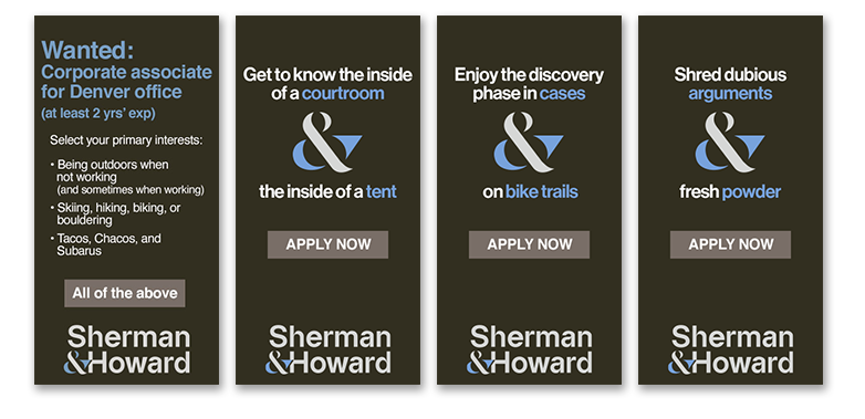 Sherman & Howard banner examples