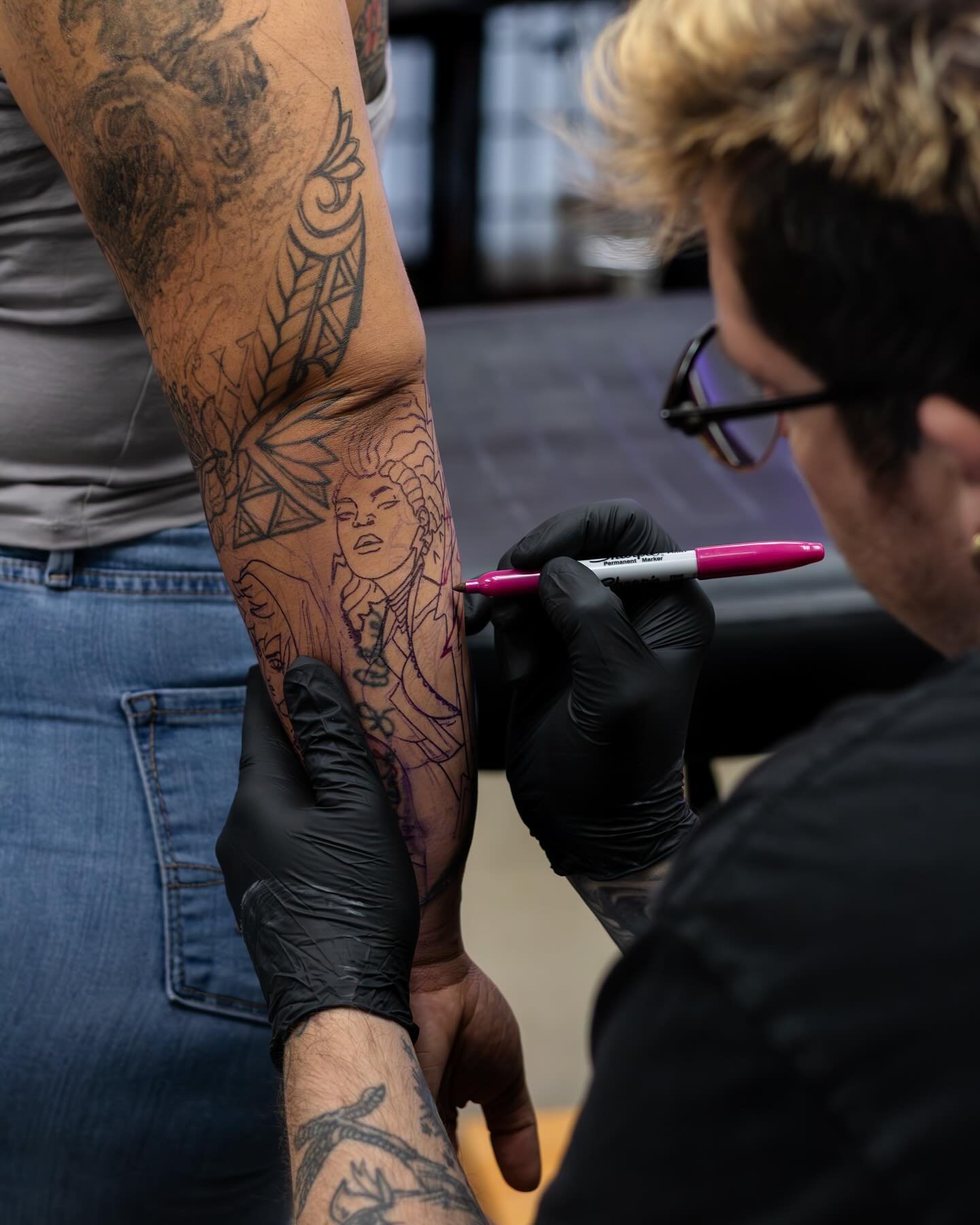 The start to a cool piece for Destiny 🔥&nbsp;This X-Men Sleeve is going to be so dope once it&rsquo;s finished 🥵

Let @briansvenikershay tattoo something big, custom, and bold on you 😮&zwj;💨 Our shop is located 5 minutes away from Kalapaki Beach 