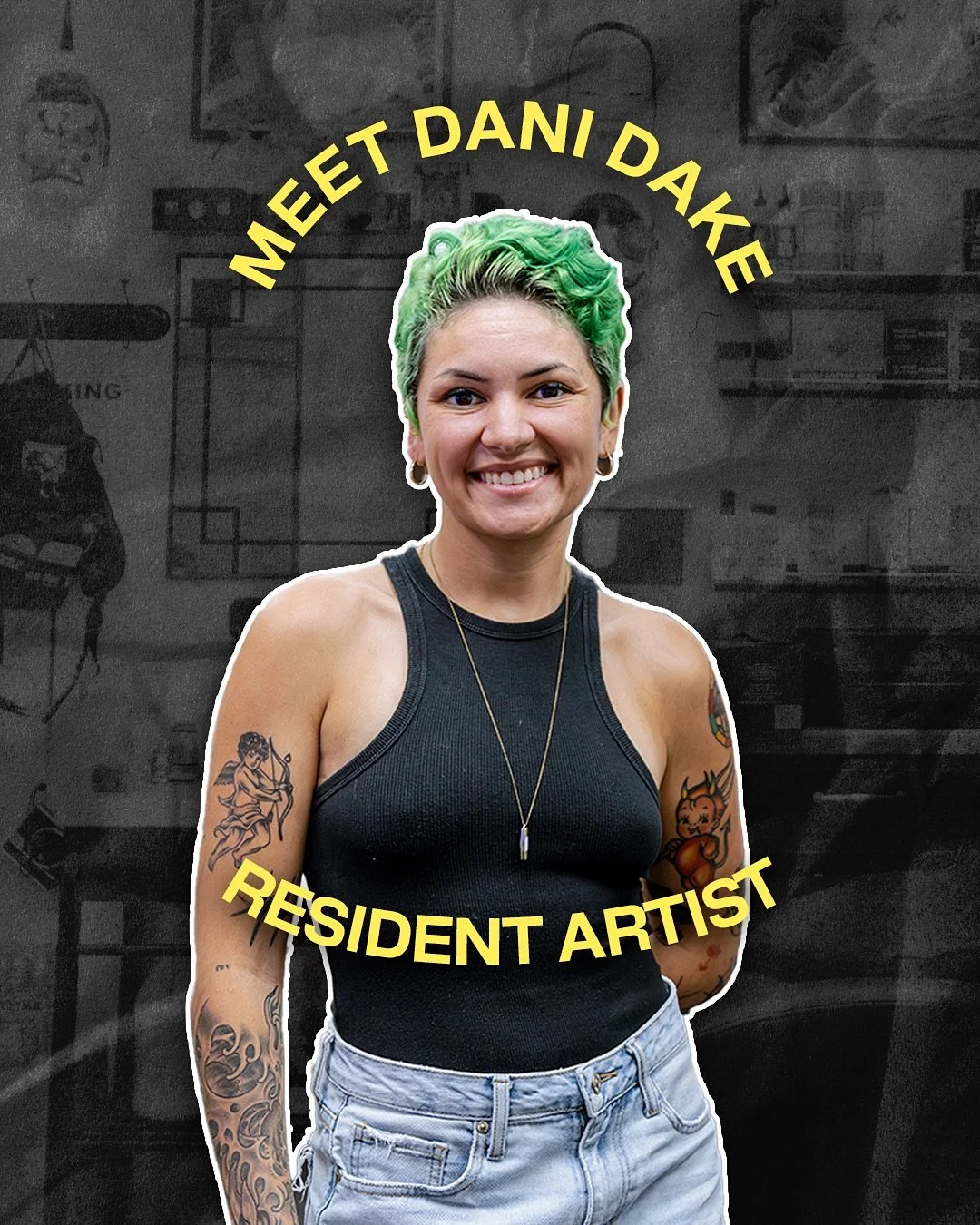 Say hi to @lucky.clubs 

After several guest spots at Happy Yokai Tattoo, Dani Dake is officially a resident artist. Known for her bold, playful, and colorful approach to tattooing, Dani brings a mix of tradition and personality to every piece. Her w