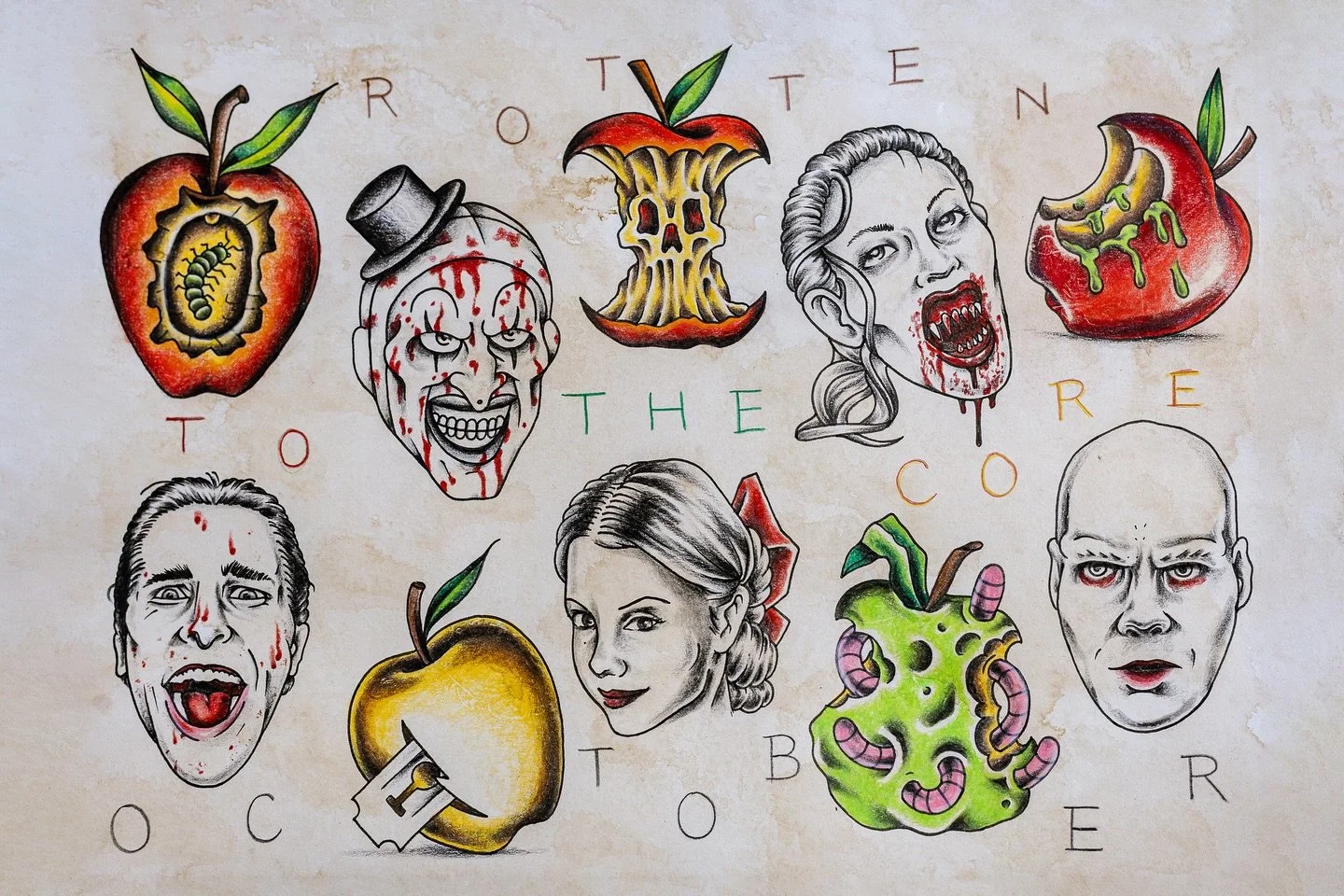 It’s Spooky SZN 🦇
If you passed by Happy Yokai Tattoo, you may have seen these new flash designs from @lucky.clubs & @1000yokai 🔥 Treat yourself to something fun, while you’re in Lihue. Our shop is located next to @thejamminbanana