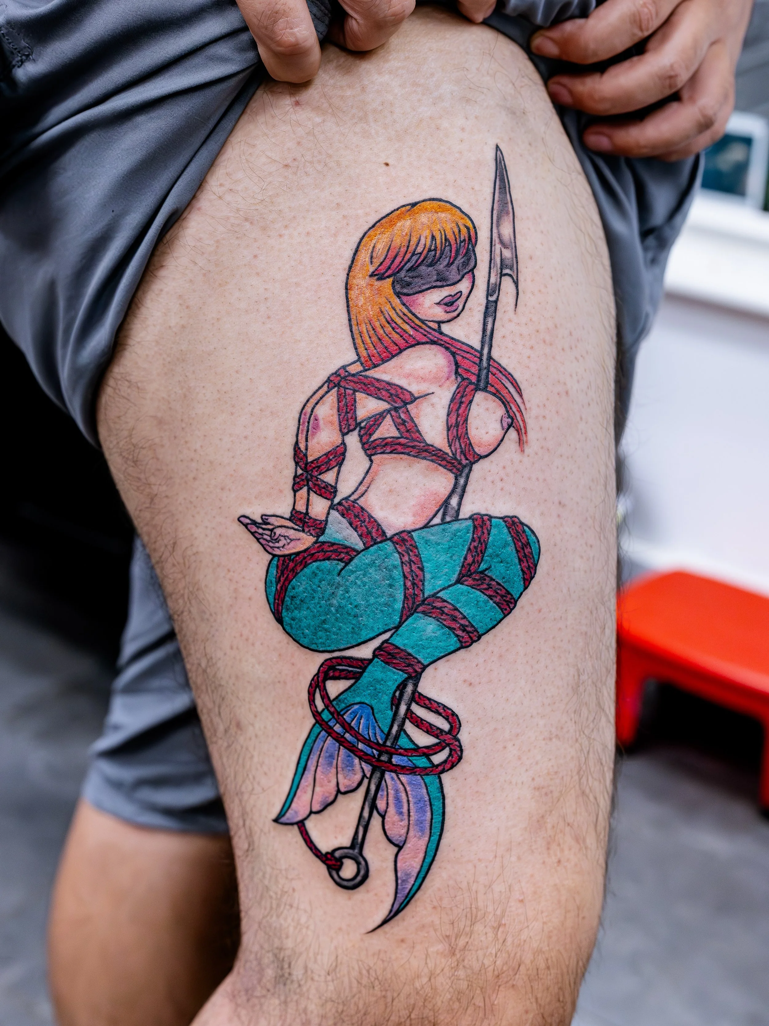Life is good and filled with doing custom tattoos 😎&nbsp;Thank you to everyone who lets @1000yokai COOK 🔥&nbsp;Full color, freehand, bold and maybe some Yokai eyes&hellip; SAY LESS! Let&rsquo;s get weird with it now that Brian is back from Japan! ?