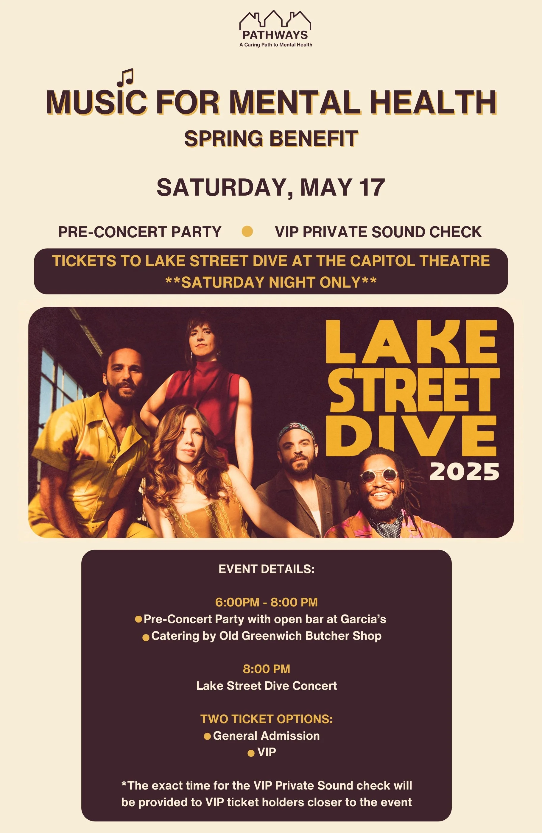 Pathways Spring Benefit: Music for Mental Health at the Capitol Theatre ...