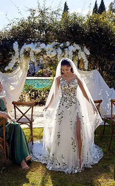 Spring Garden wedding gowns available at Blissful Bridal Calgary