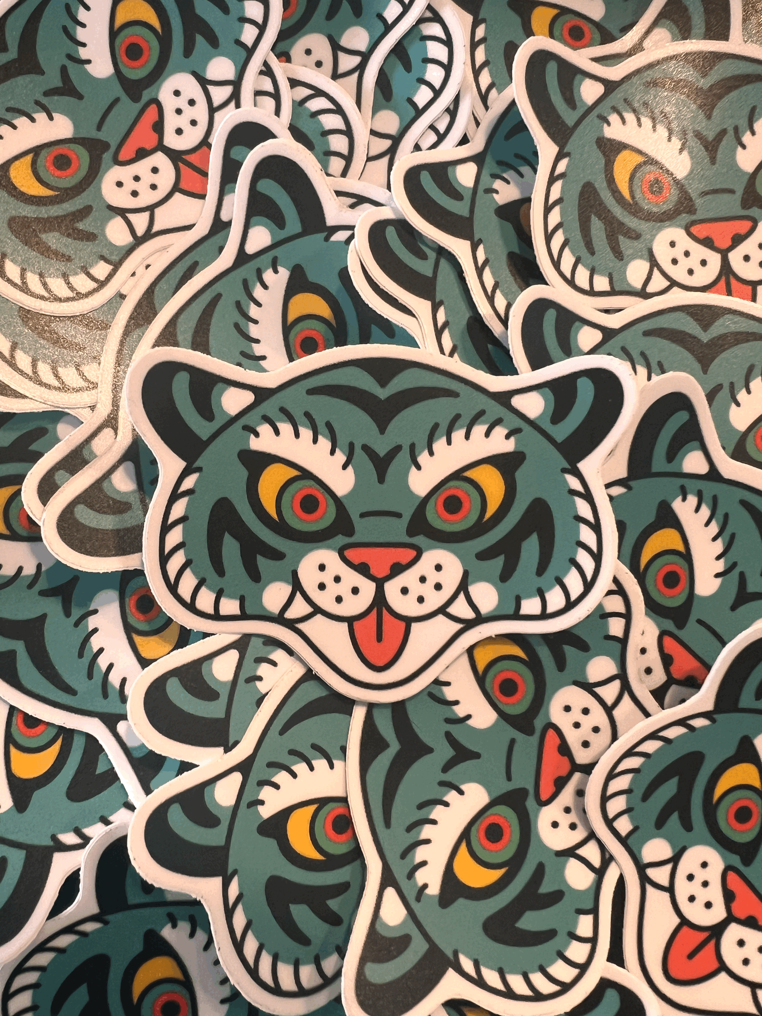 Silly Tiger Sticker