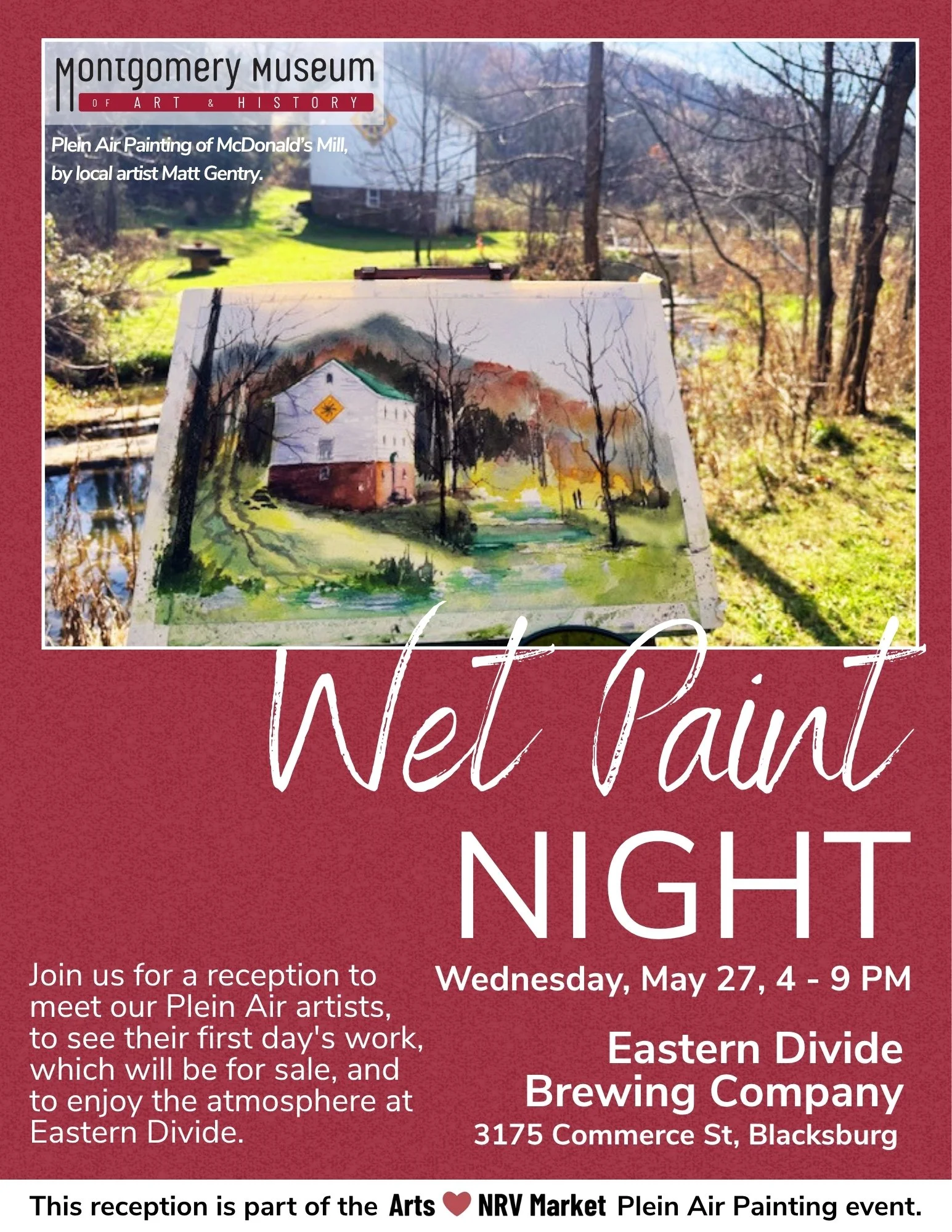 Plein Air Wet Paint Night at Eastern Divide Brewing Company