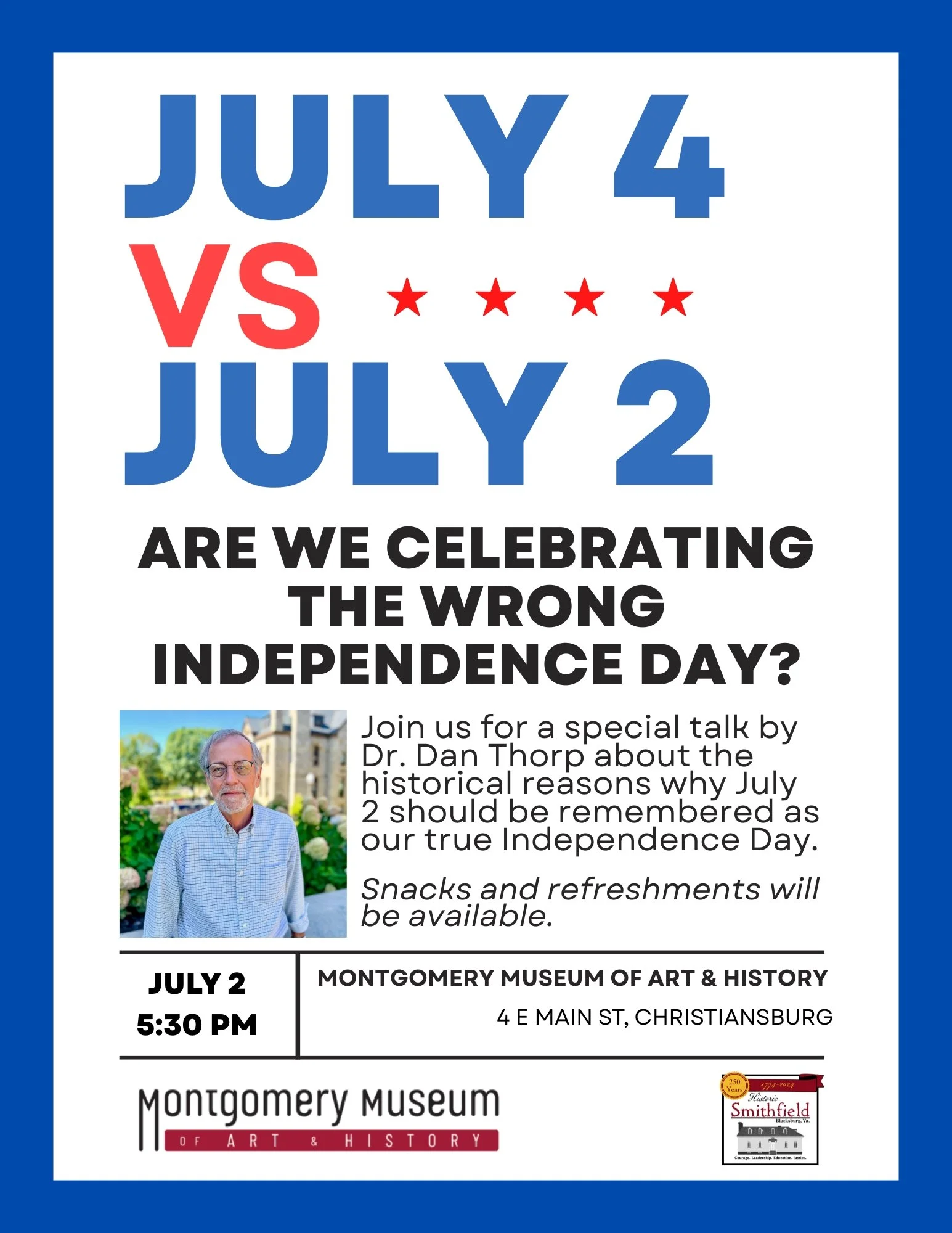 Dr. Dan Thorp Talk - July 2 vs July 4
