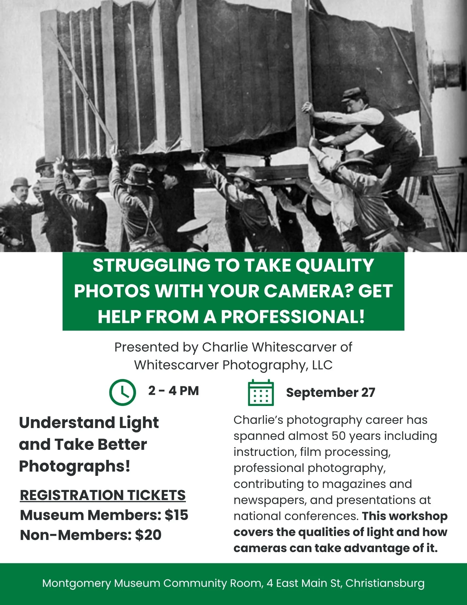 Understand Light and Take Better Photographs — Montgomery Museum
