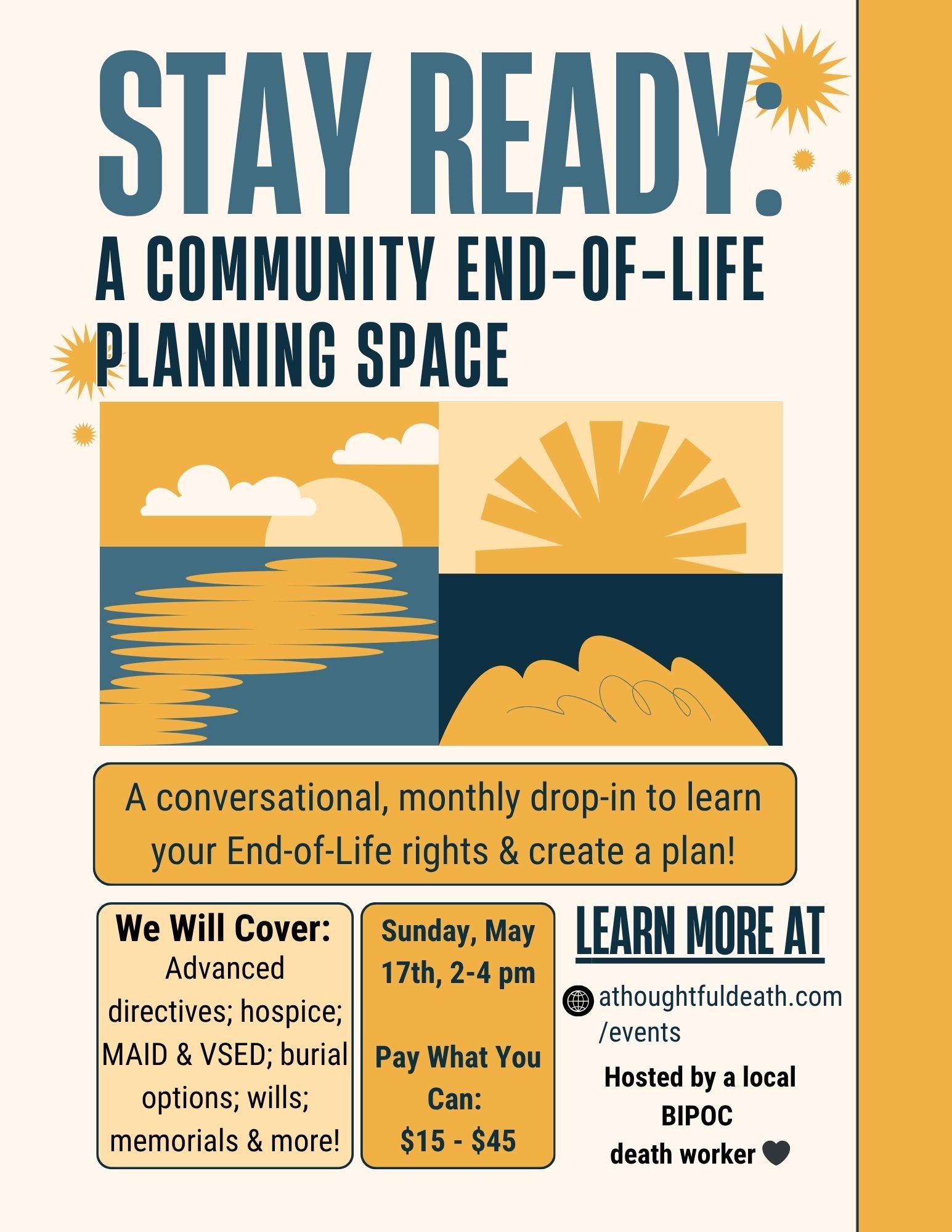 Stay Ready: A Community End-of-Life Planning Space