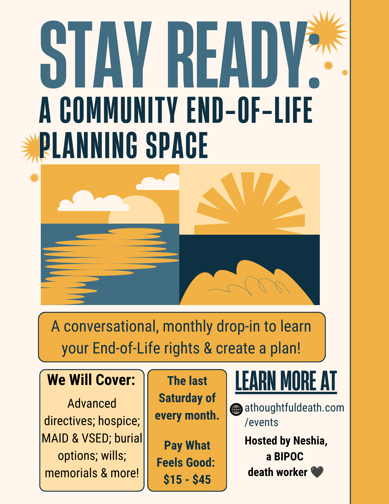 Stay Ready: A Community End-of-Life Planning Space