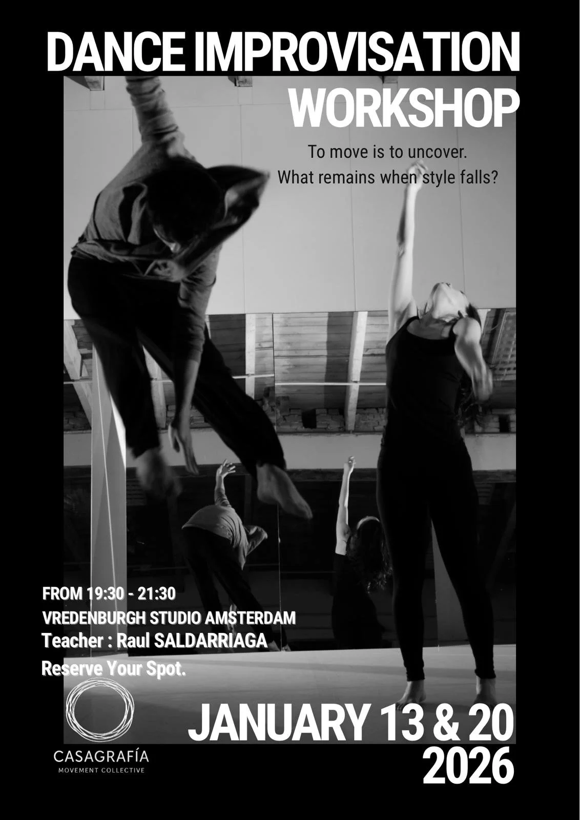 DANCE IMPROVISATION WORKSHOP to move is to uncover