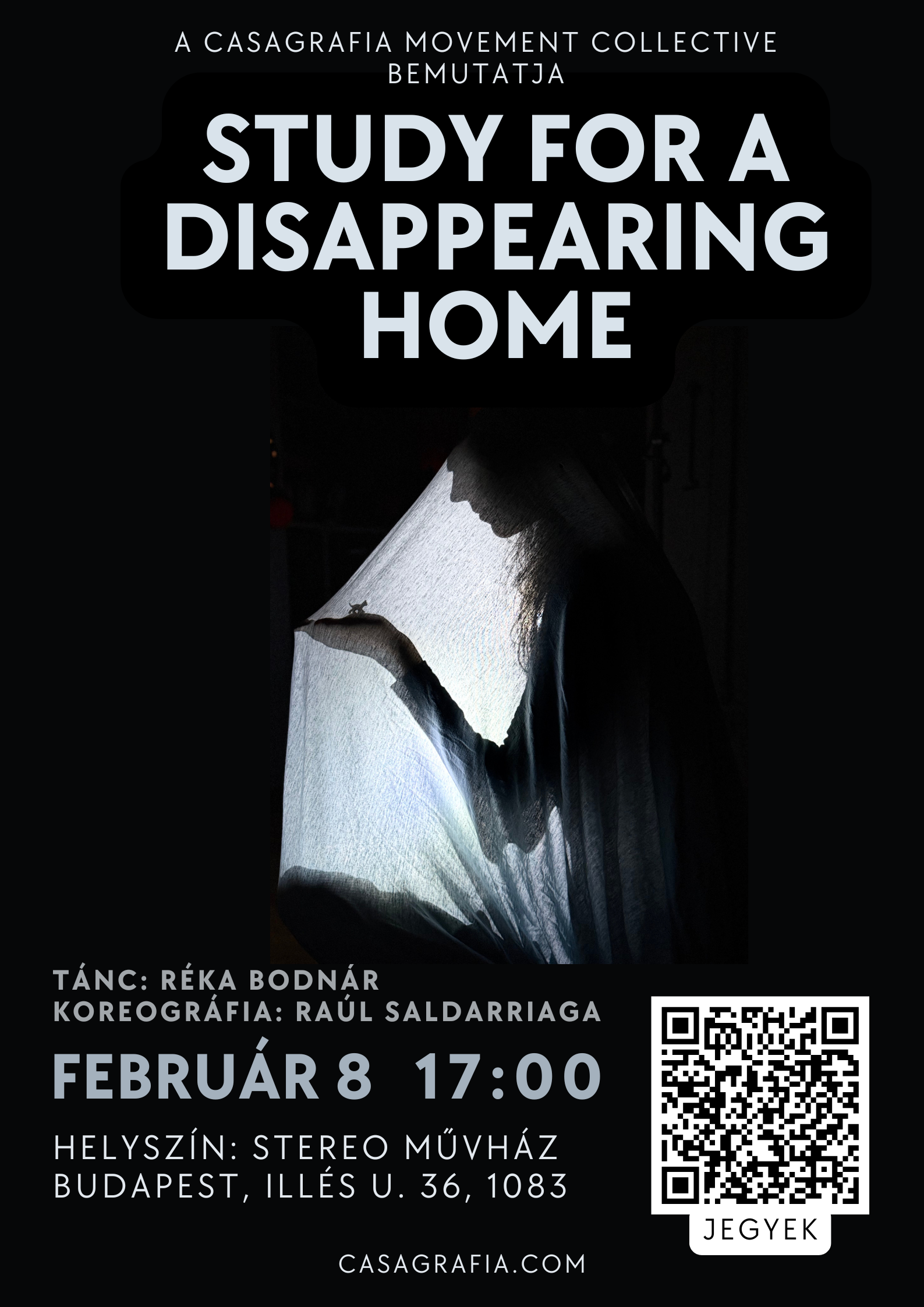 CONTEMPORARY DANCE PERFORMANCE: STUDY FOR A DISAPPEARING HOME (Budapest)