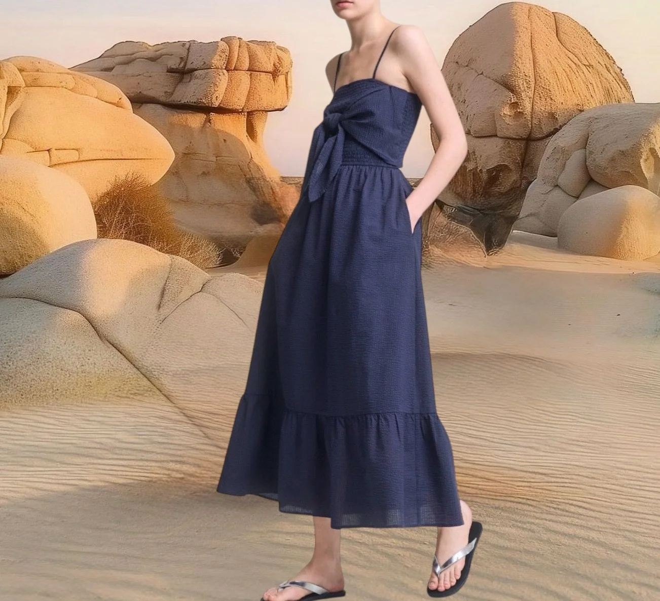 Kate Seersucker Dress by Luna