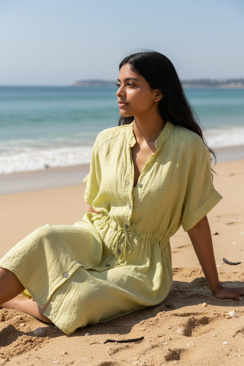 Sun Washed Shirt Dress