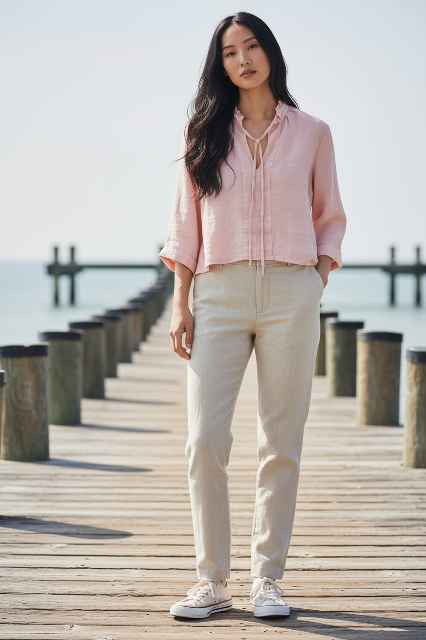 Lily Ruffle-Collar Blouse